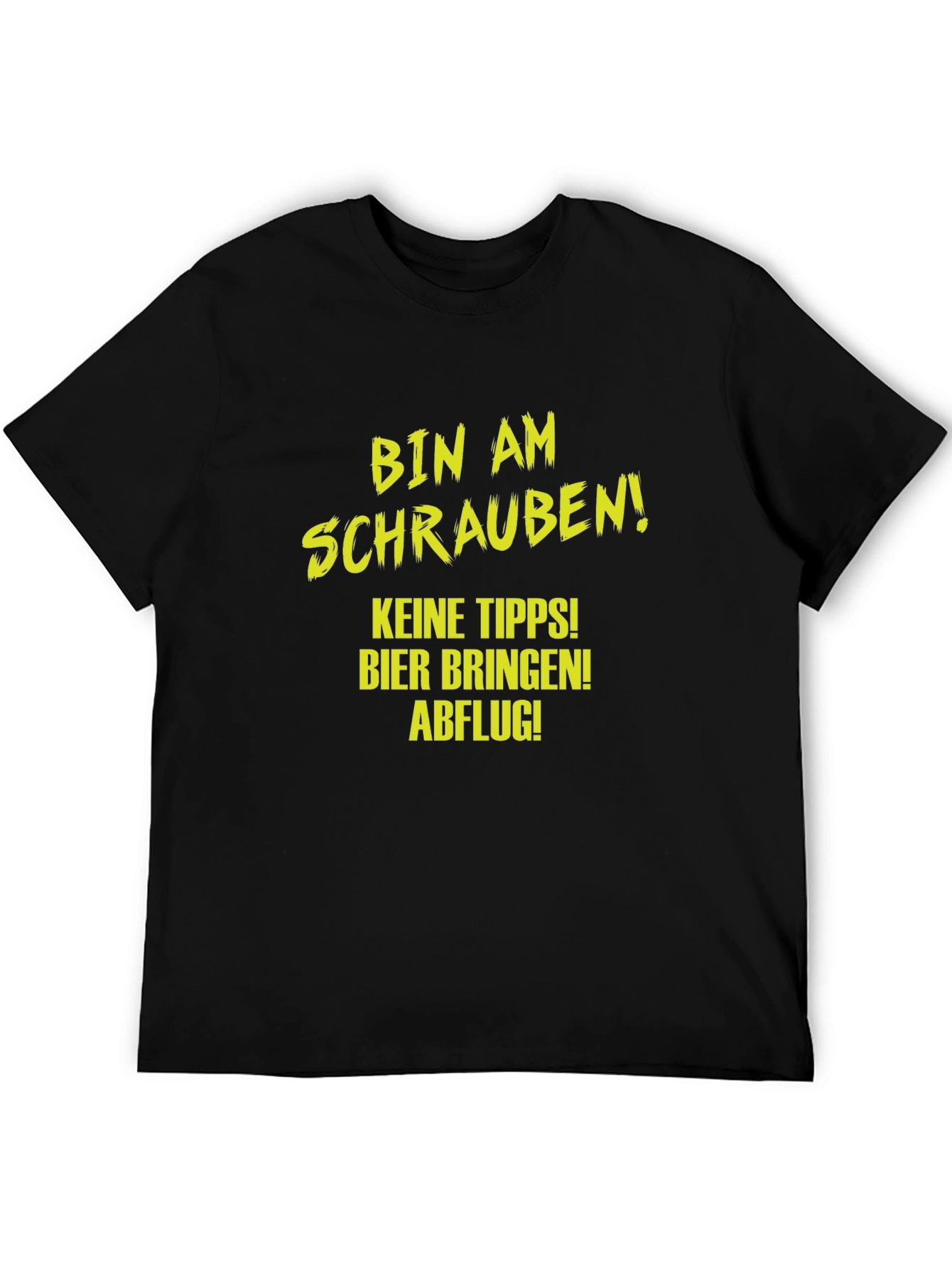 Funny Mechanic T-Shirt - Bin Am Schrauben! Beer & No Tips! - 5