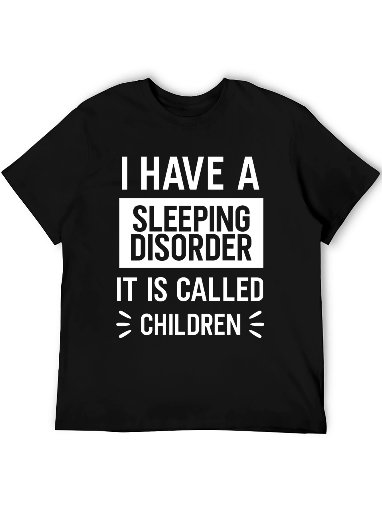 Black I Have a Sleeping Disorder T-Shirt view 5