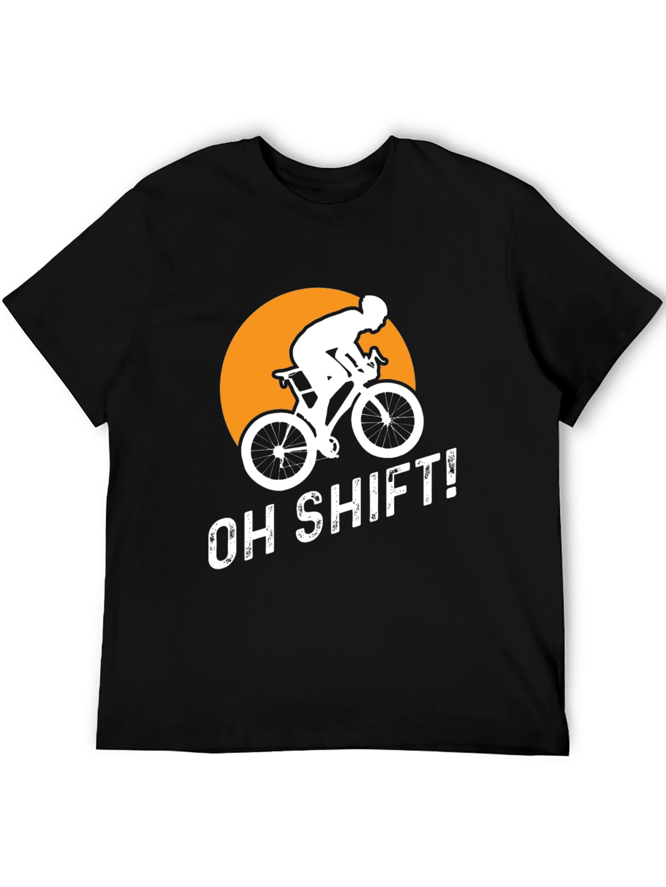 Black Oh Shift! Cyclist Graphic Tee view 5