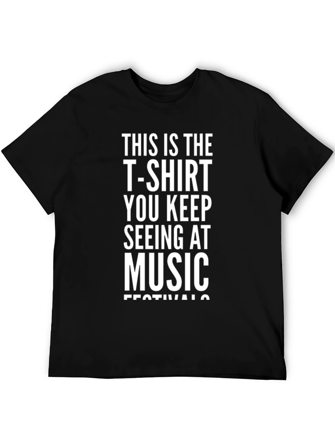 Black Music Festival T-Shirt - Funny Novelty Tee view 5