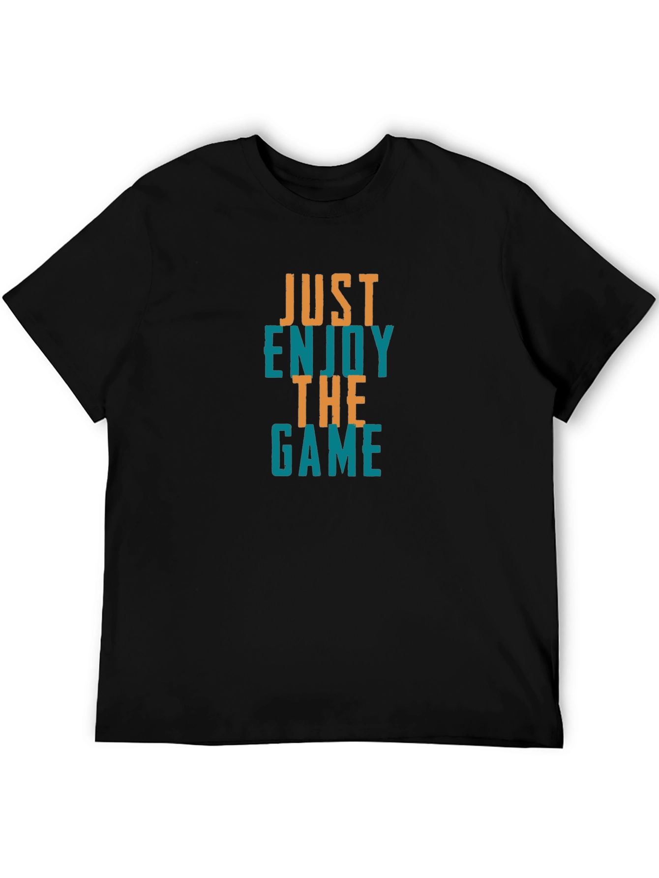 Black Just Enjoy The Game Graphic Tee view 5