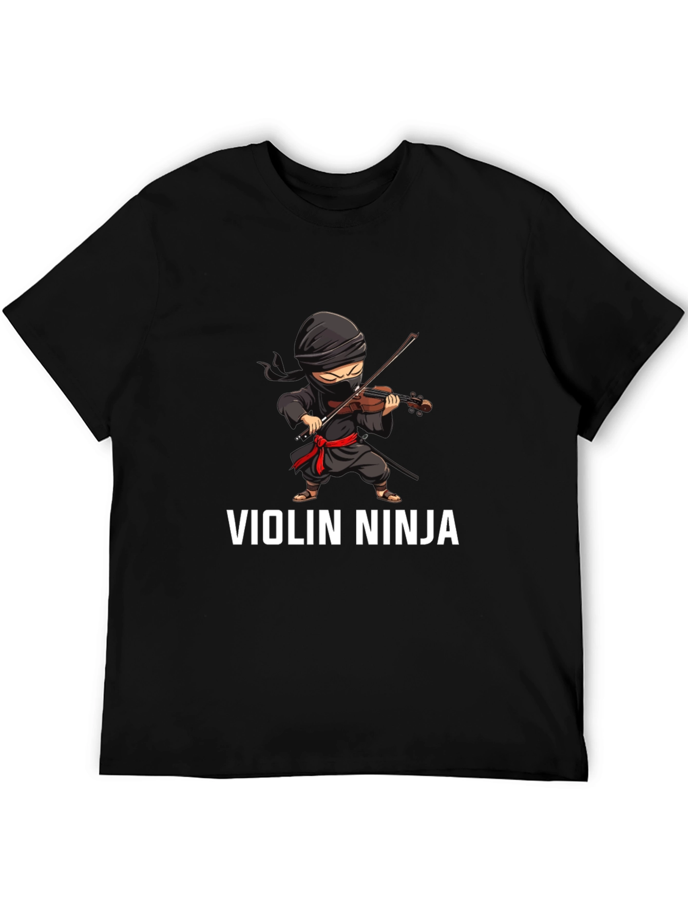 Black Violin Ninja Graphic Tee - Unique Musician T-Shirt view 5