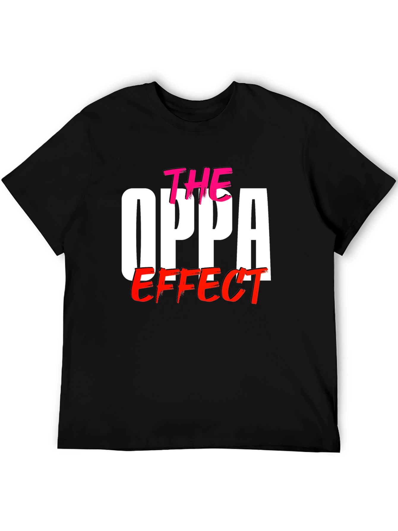 Black The Oppa Effect Graphic T-Shirt view 5