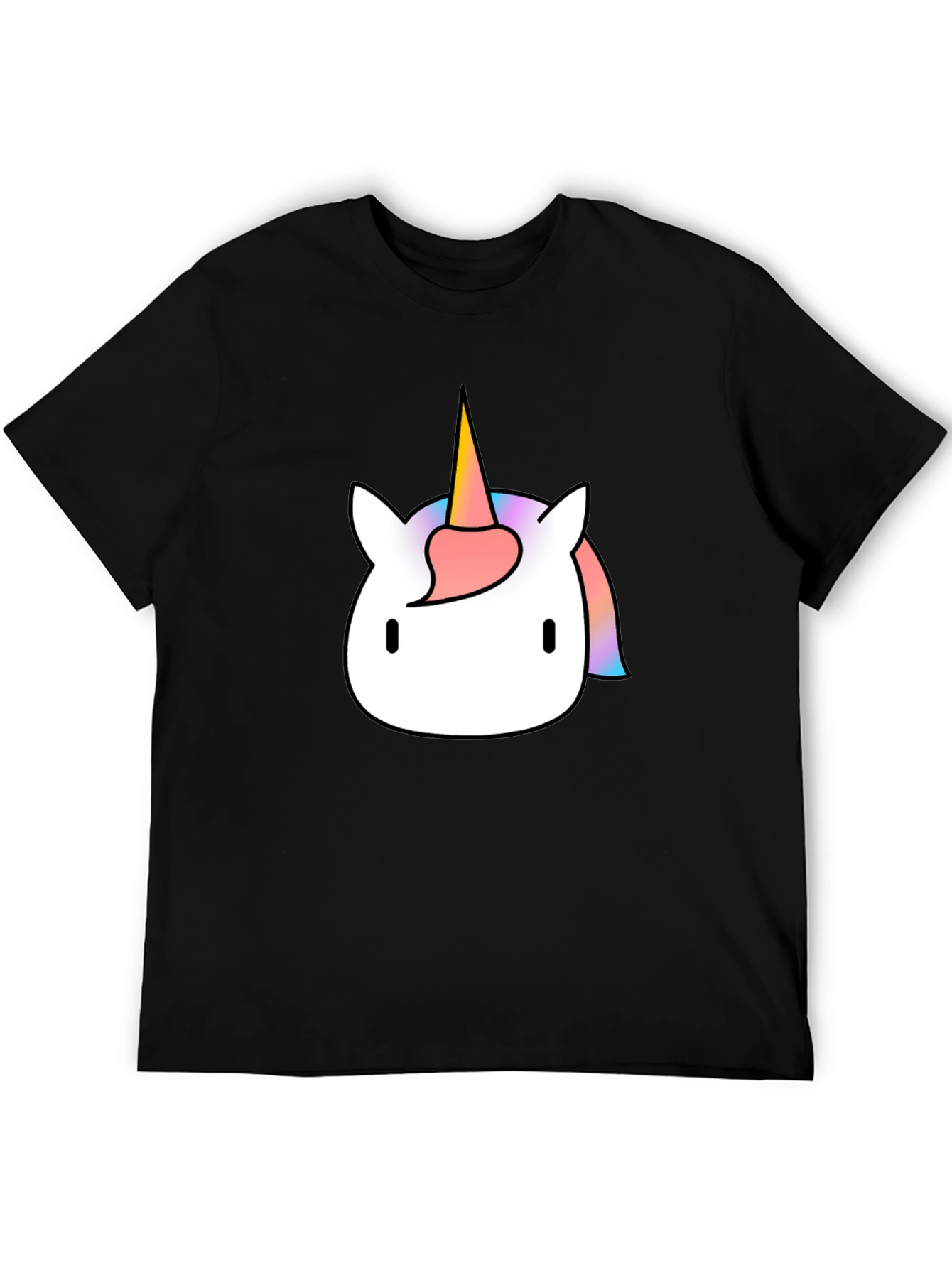 Black Unicorn Graphic Tee - Black Cotton Comfort view 5