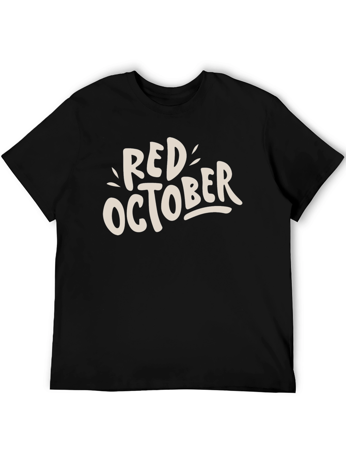 Black Red October Graphic Tee - Stylish Unisex T-Shirt view 5