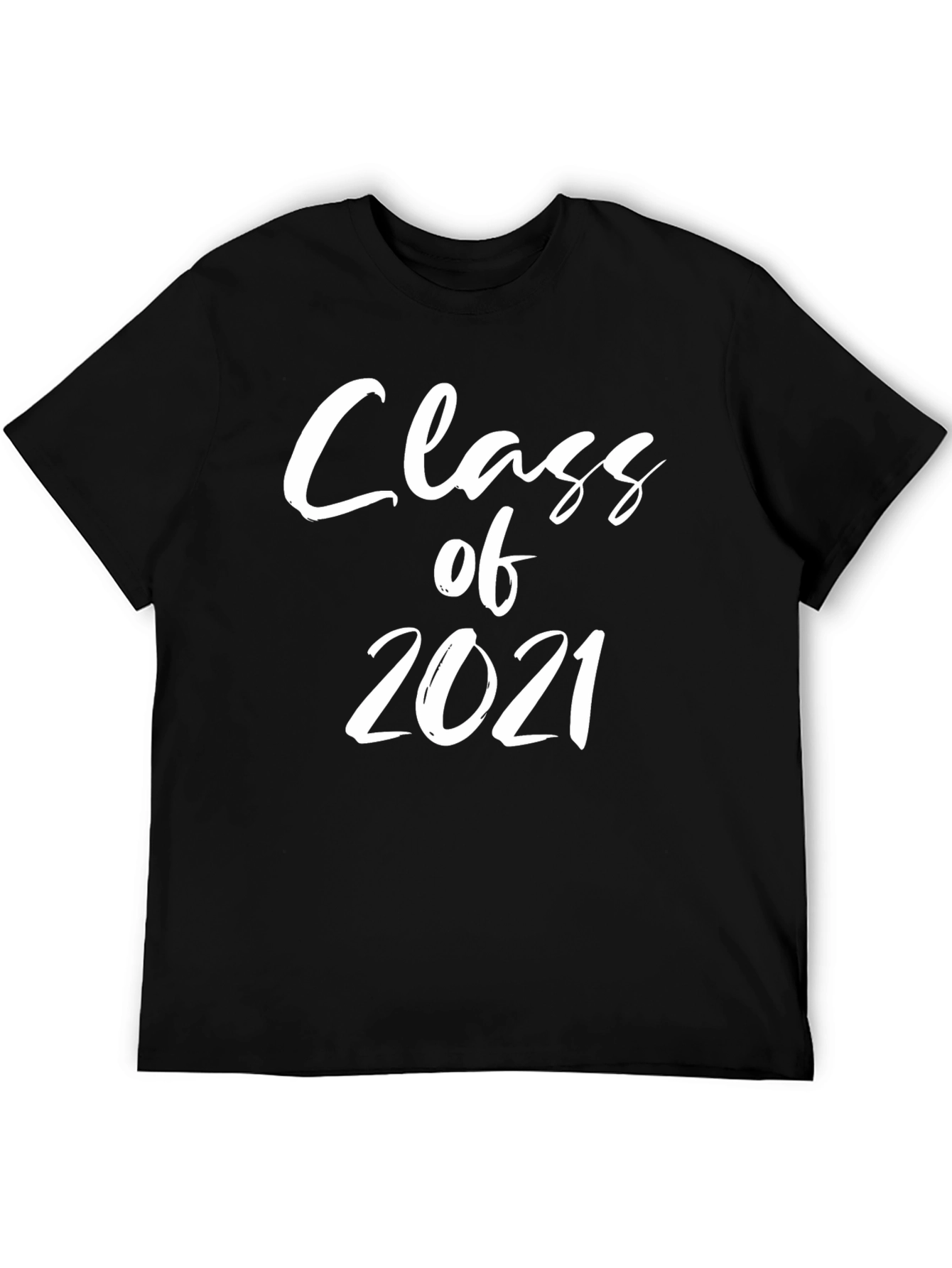 Black Class of 2021 Graduation T-Shirt view 5