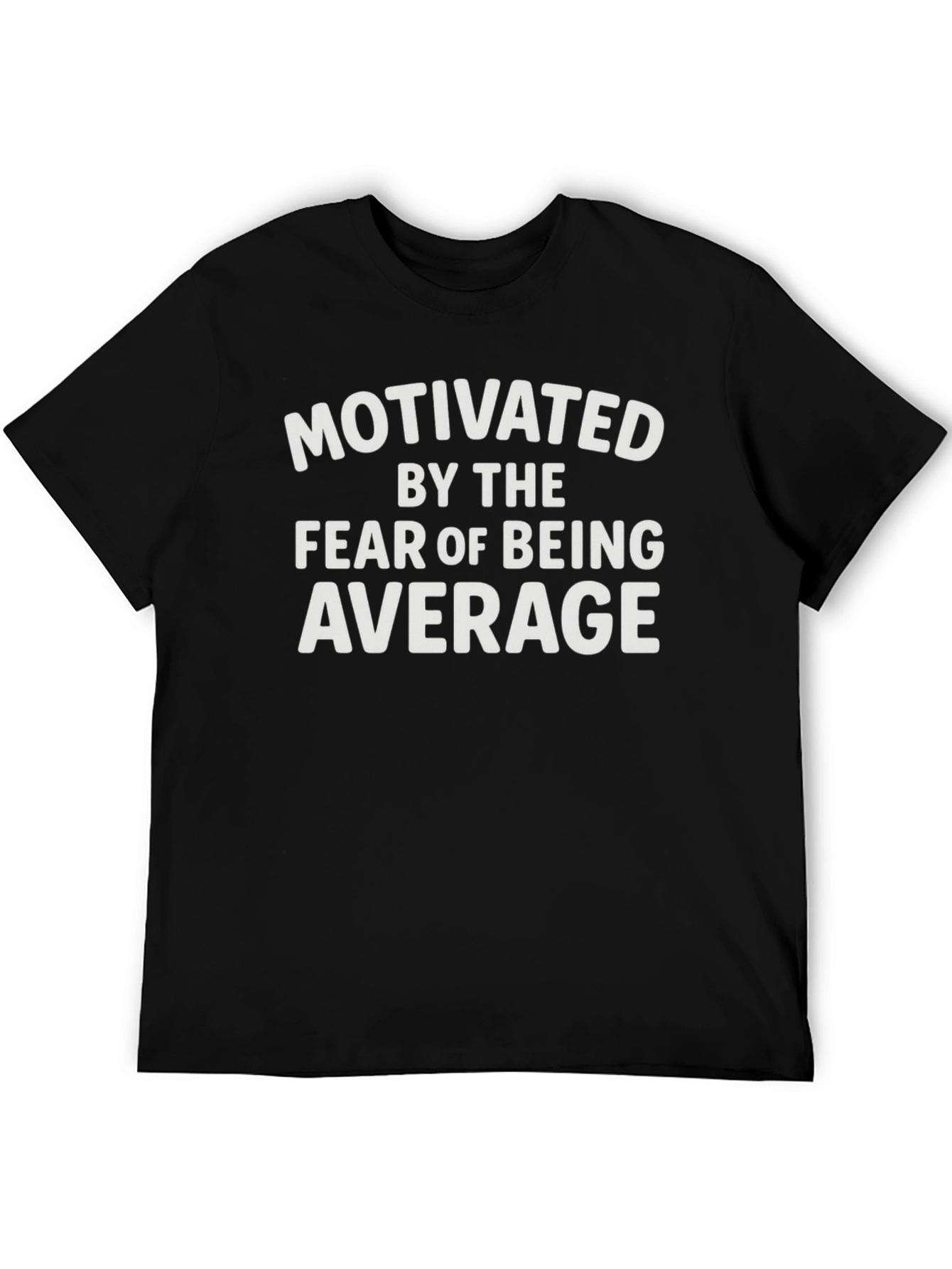 Black Motivated by Fear T-Shirt - Mens Black Graphic Tee view 5