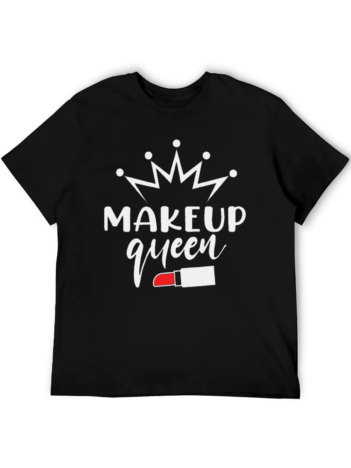 Black Makeup Queen T-Shirt - Stylish Graphic Tee view 5