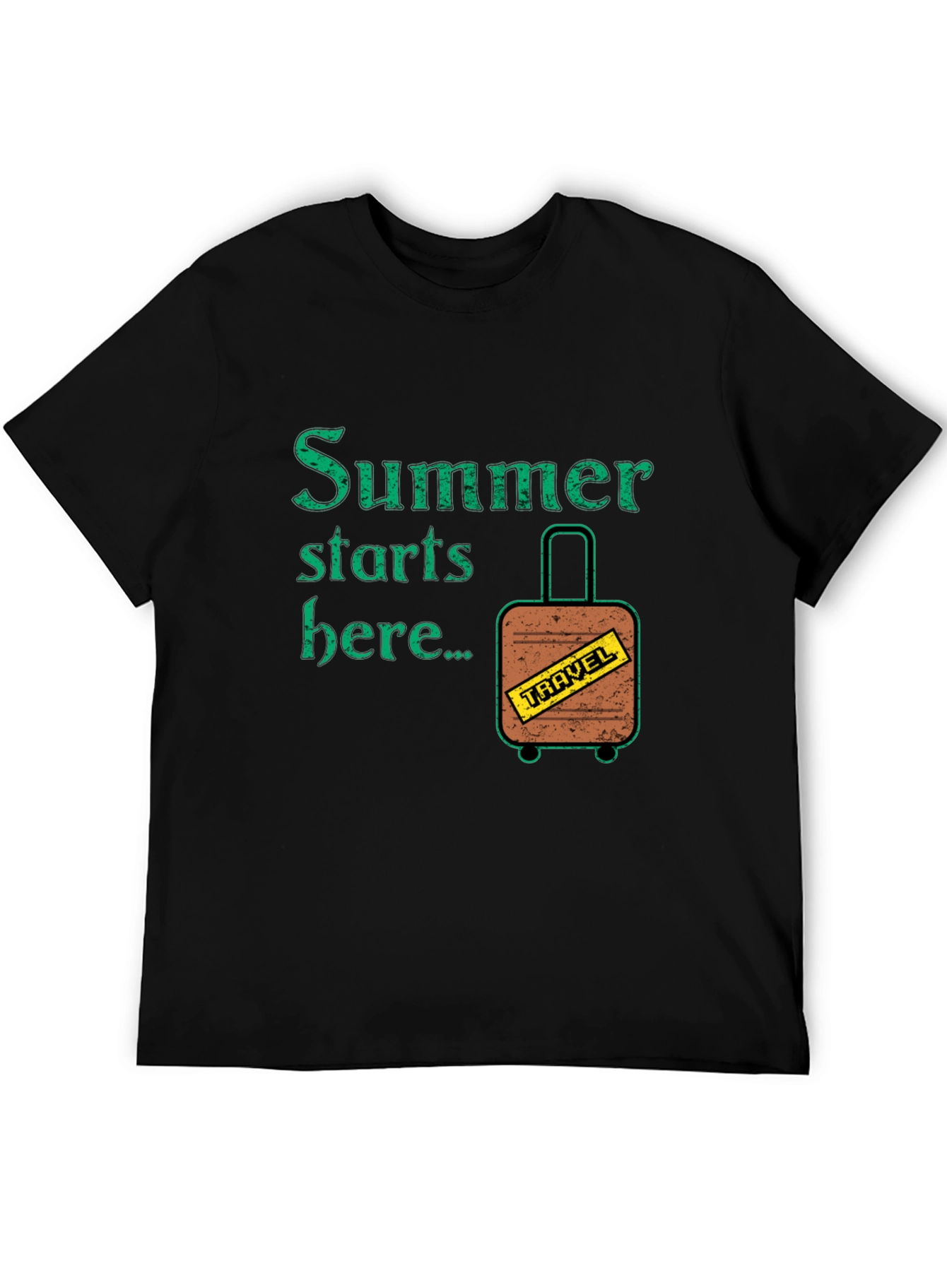 Black Summer Travel T-Shirt view 5