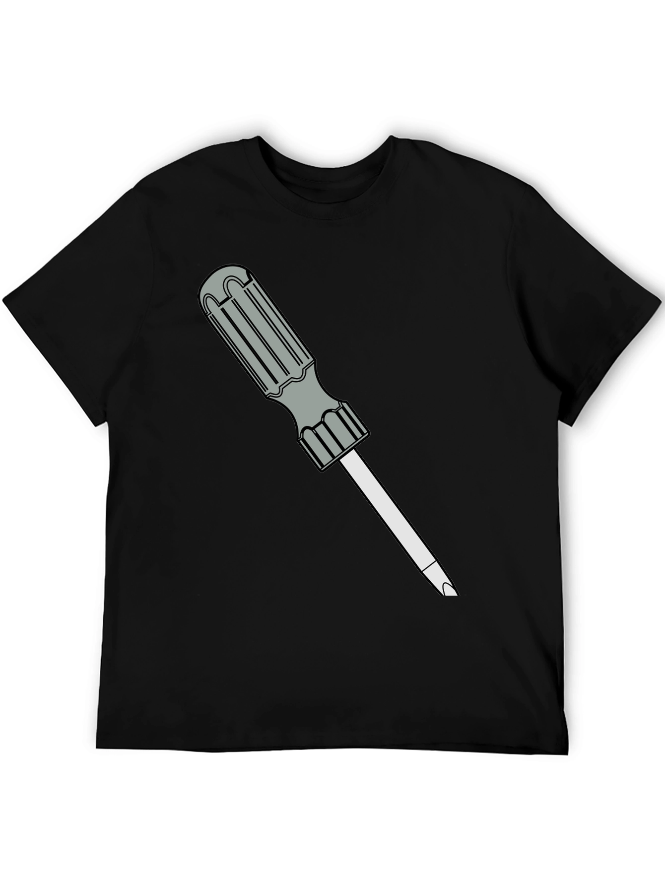 Black Screwdriver Graphic Black T-Shirt view 5