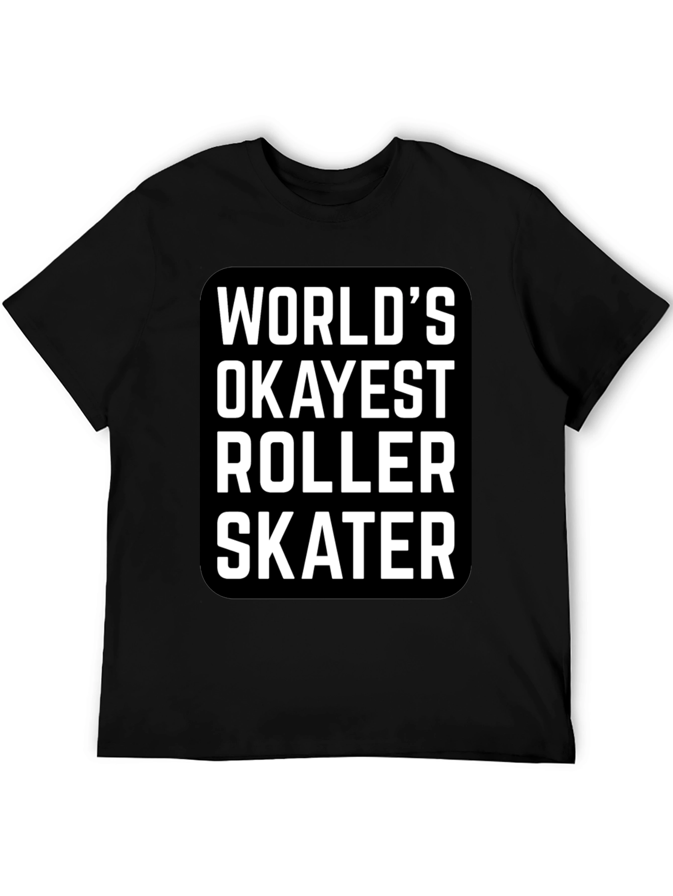 Black World's Okayest Roller Skater Graphic Tee view 5