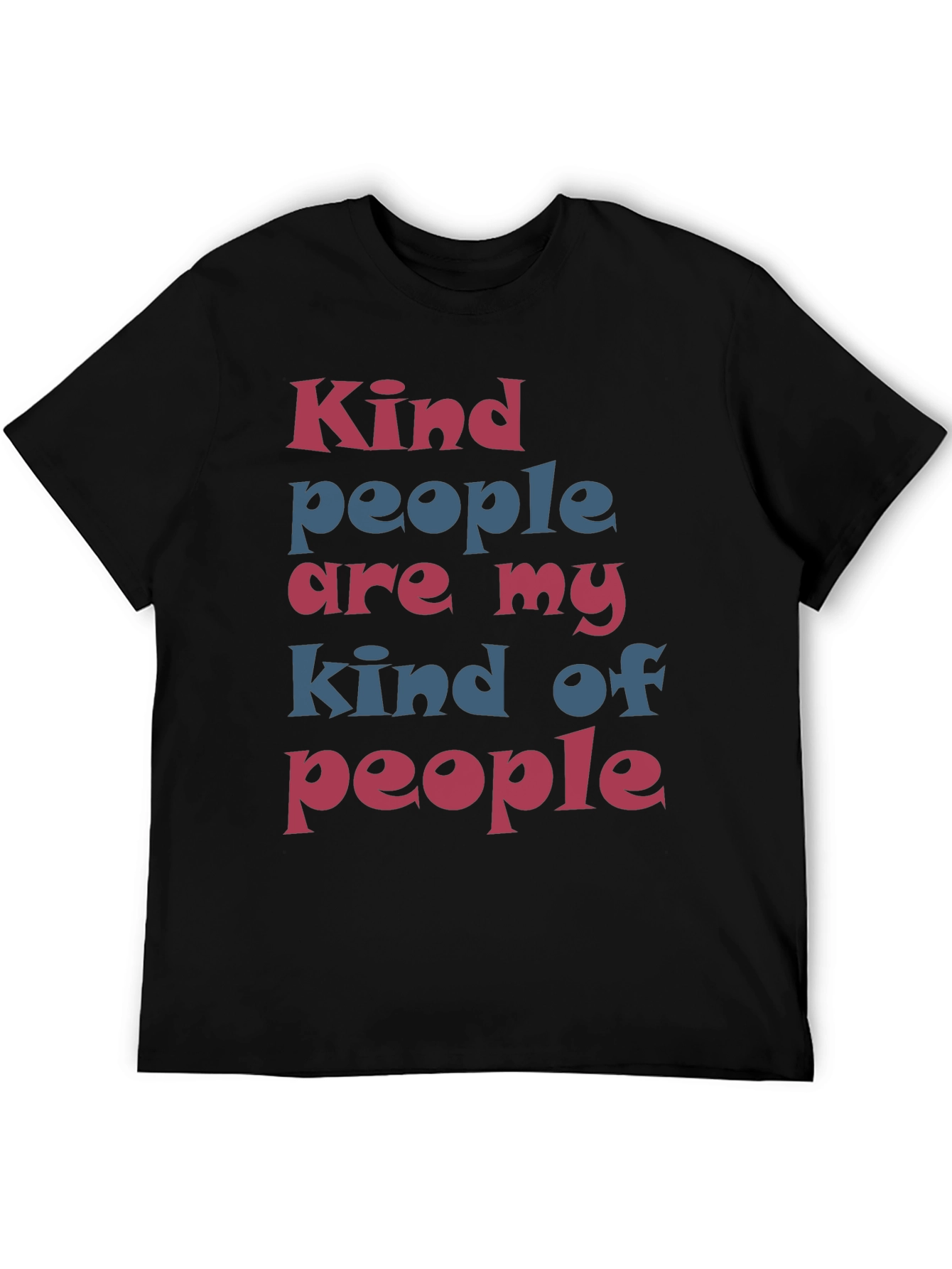 Black Kind People T-Shirt - Stylish Graphic Tee view 5