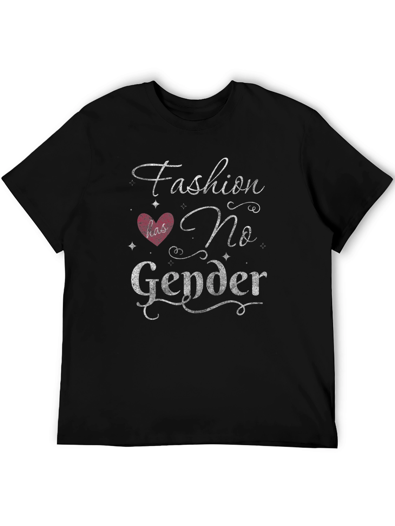 Black Fashion Has No Gender T-Shirt view 5