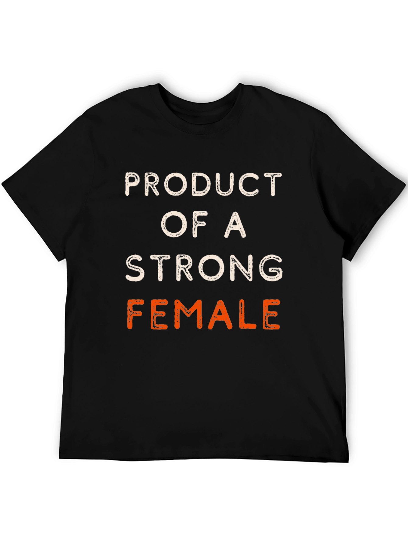 Black Product of a Strong Female Black T-Shirt view 5