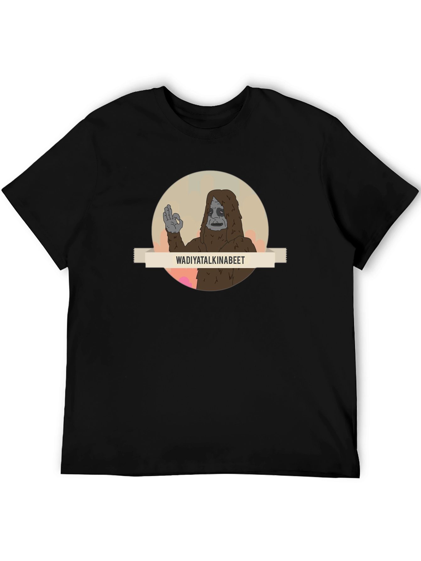 Black Wadiyatalkinabeet Sasquatch T-Shirt view 5