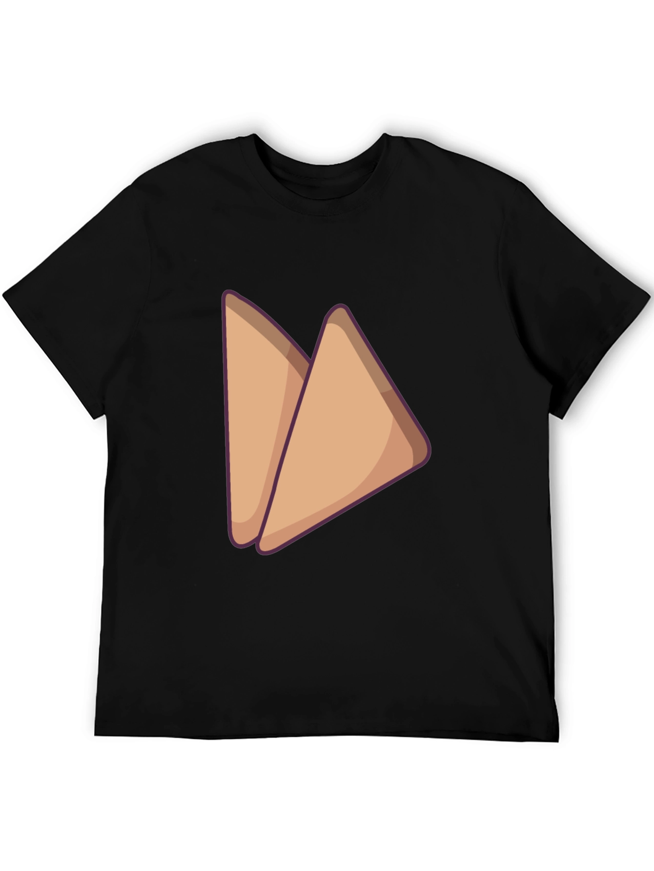 Black Sandwich Graphic Tee - Casual Black T-Shirt view 5