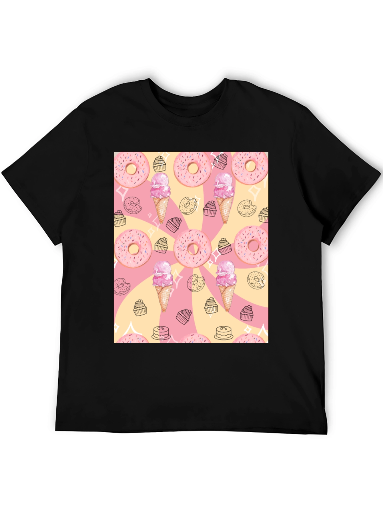 Sweet Treats T-Shirt - Donut & Ice Cream Design - 5