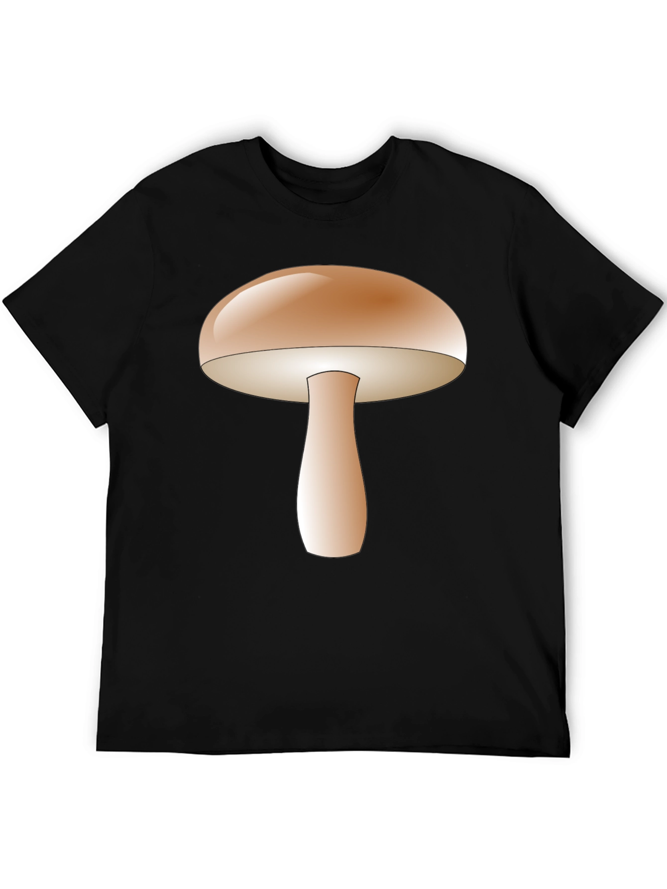 Black Mushroom Graphic Tee - Unique Design view 5