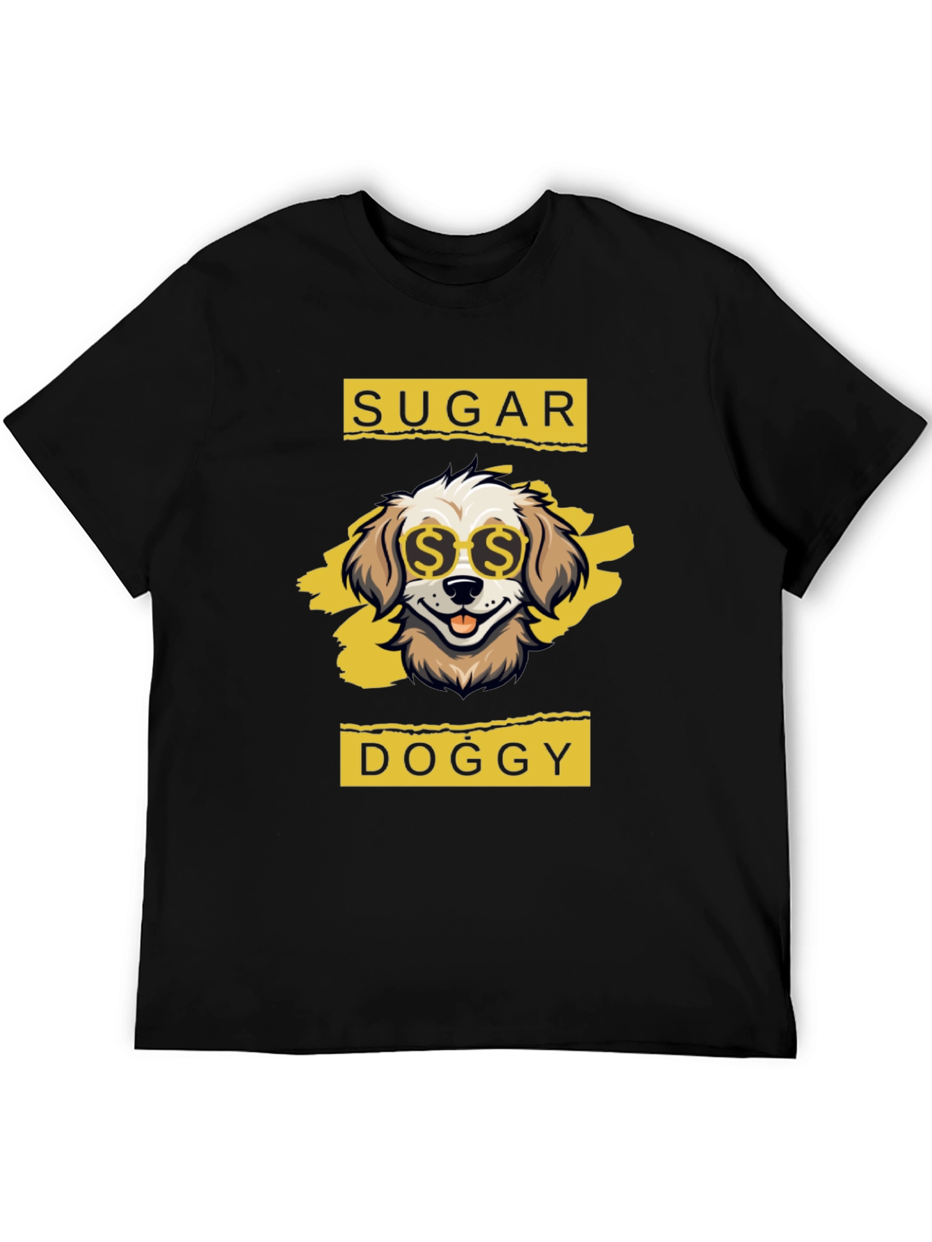 Black Sugar Doggy T-Shirt - Cool Canine Design view 5