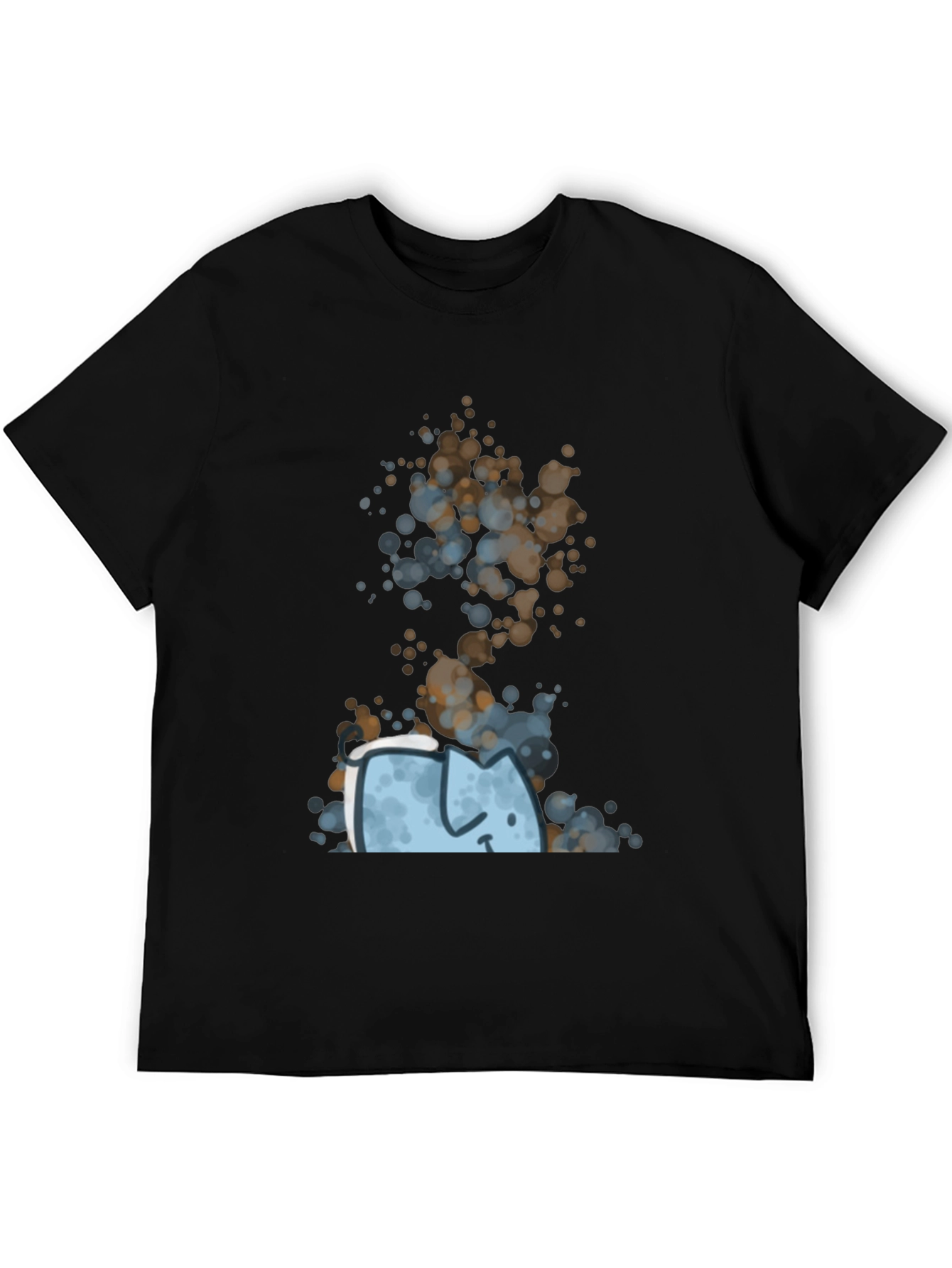 Black Abstract Cat Graphic Tee - Unique Style view 5