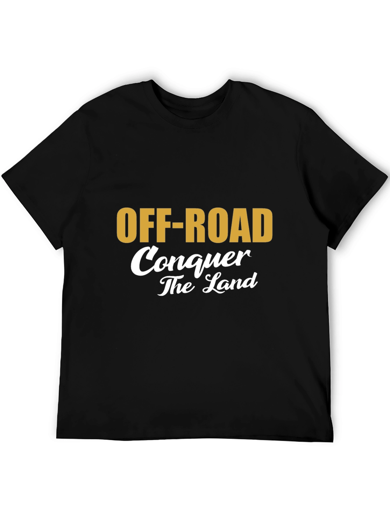 Black Off-Road Conquer the Land Black T-Shirt view 5