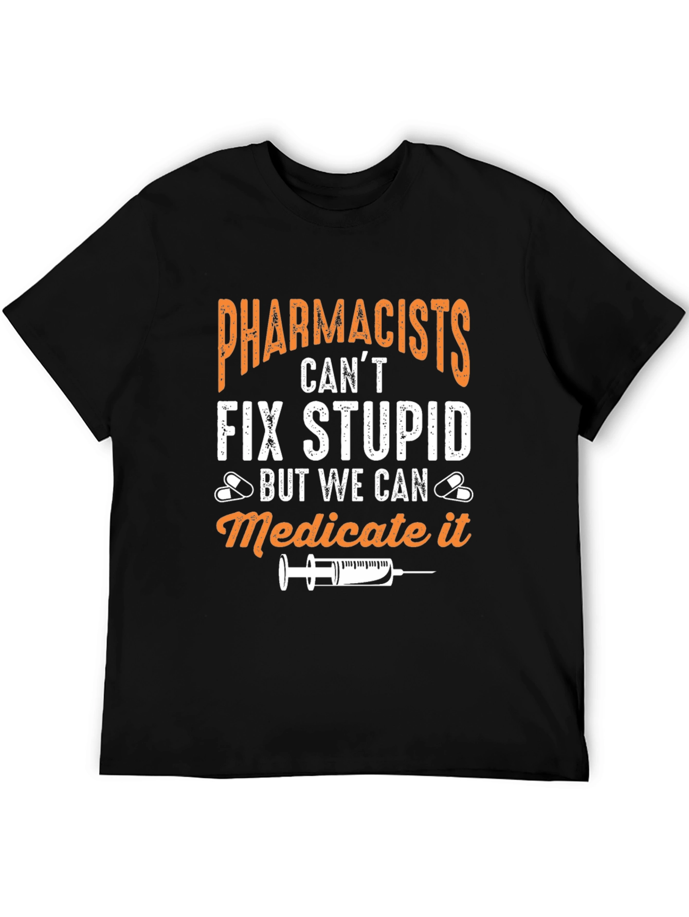 Black Pharmacist Humor T-Shirt - "Medicate It" view 5