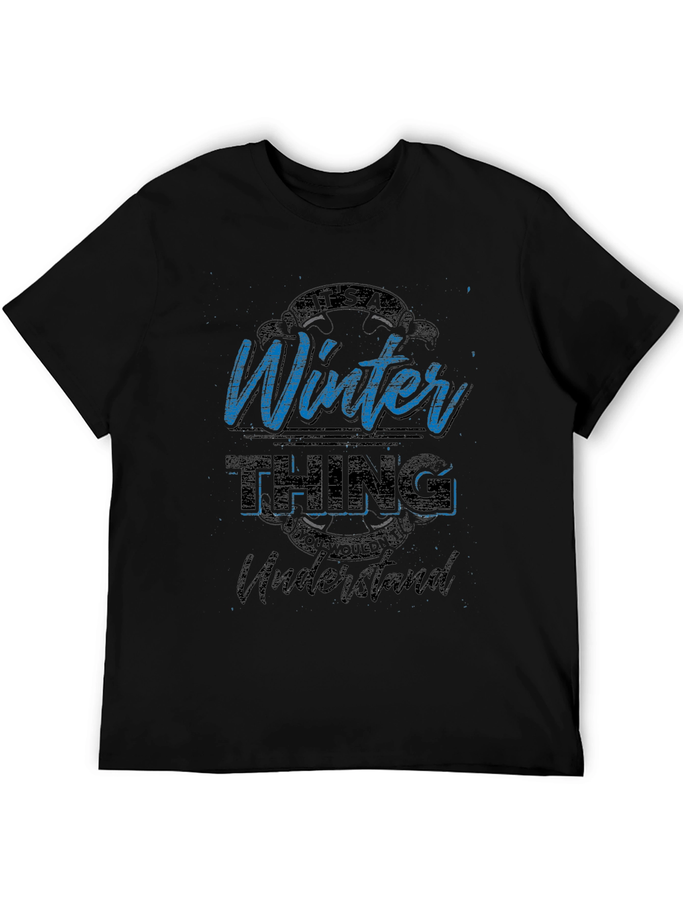 Black It's a Winter Thing T-Shirt view 5