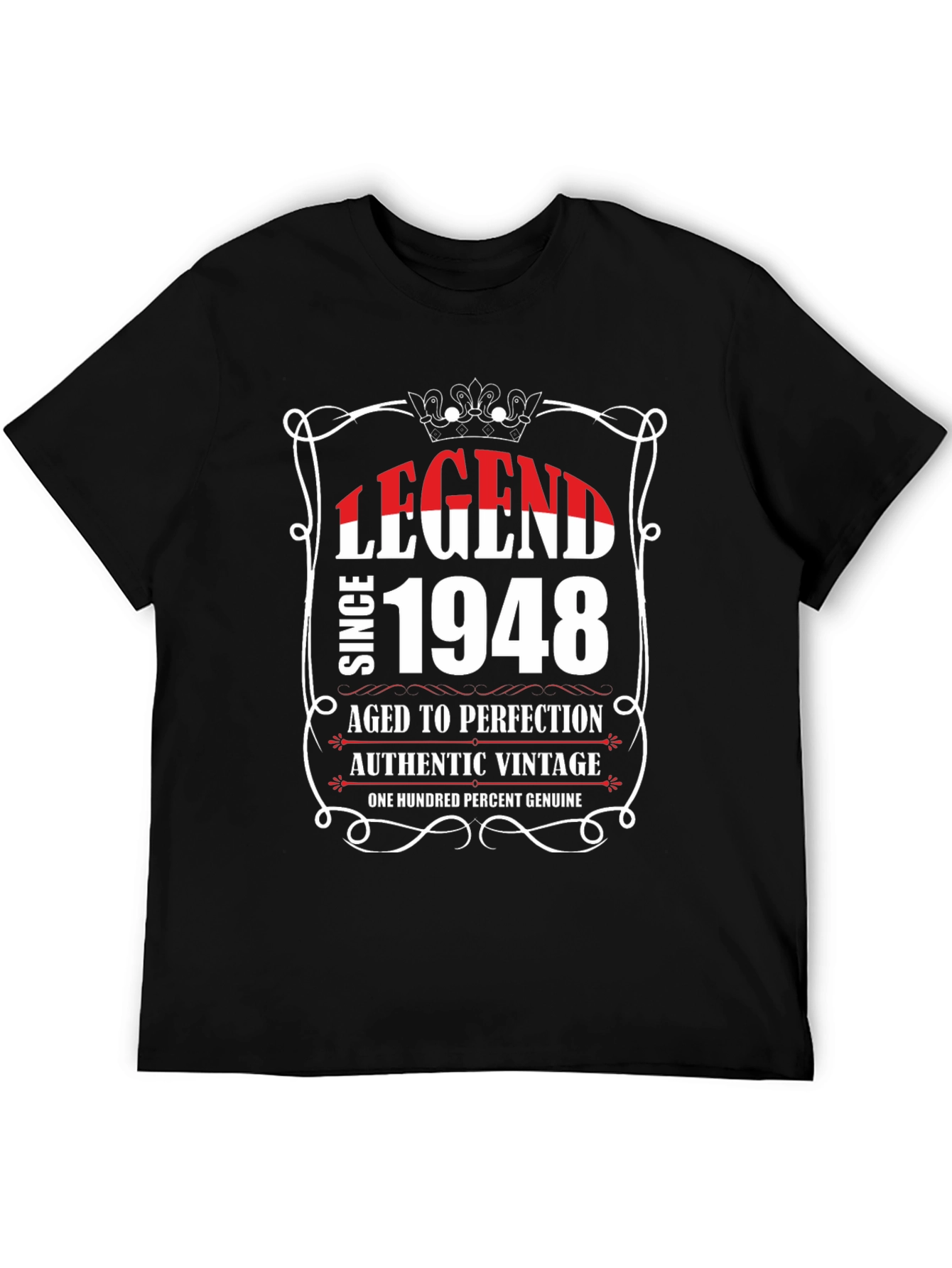 Black Legend Since 1948 Black T-Shirt view 5