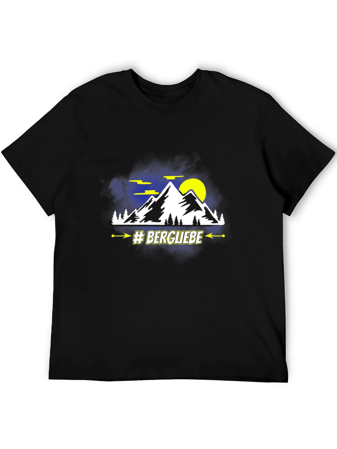 Black Bergliebe Mountain Graphic T-Shirt view 5