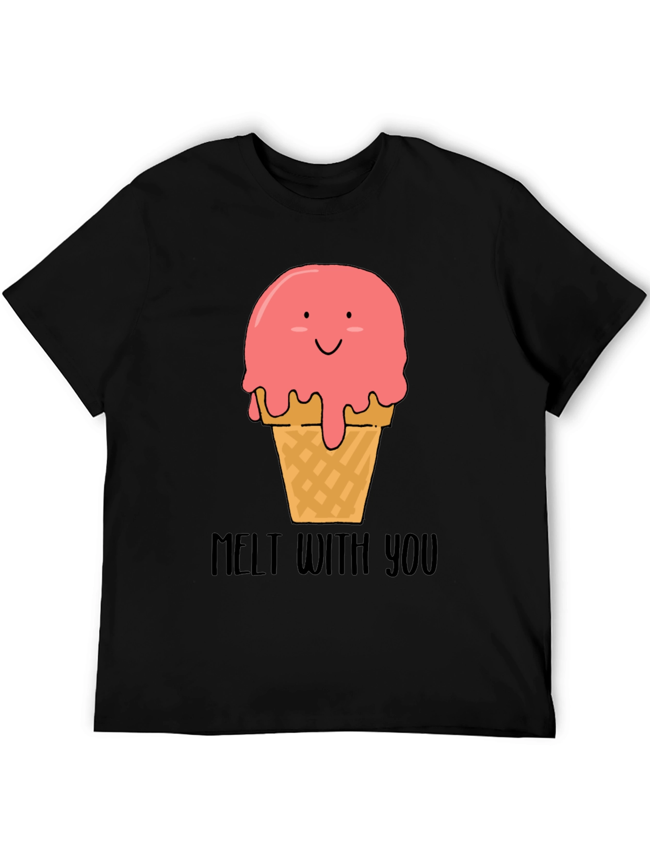 Black Melt With You Ice Cream Graphic Tee view 5