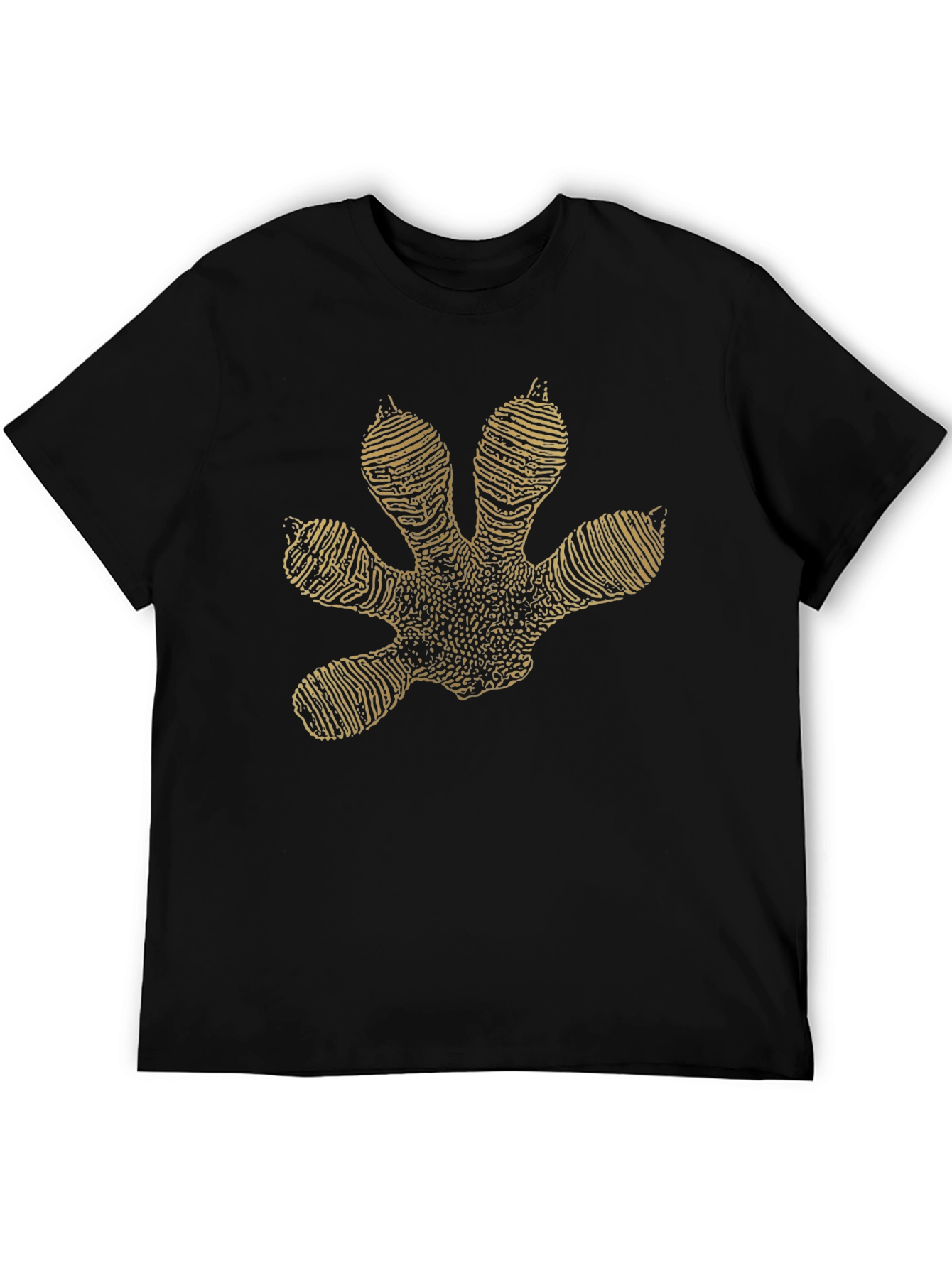Black Gecko Footprint Graphic Tee - Black view 5