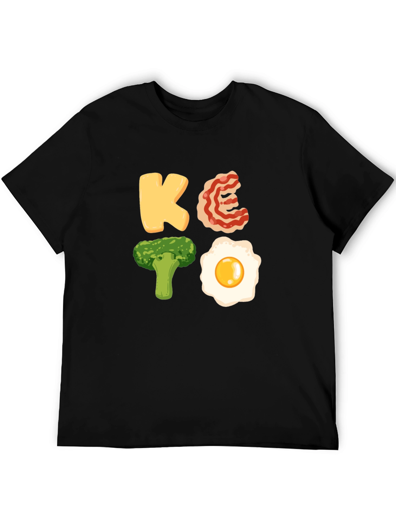 Black Keto Diet T-Shirt: Funny Food Lover Tee view 5