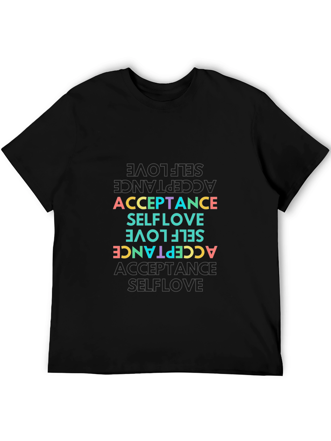 Black Self-Love Acceptance Graphic Tee view 5