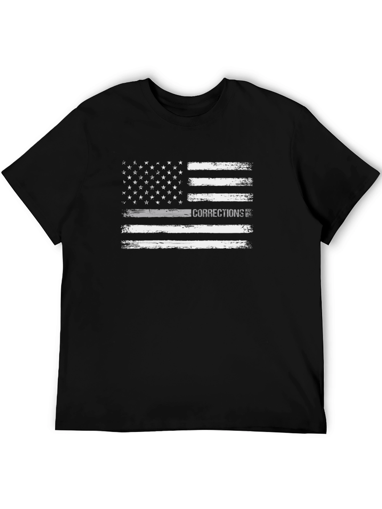 Corrections Thin Gray Line Flag T-Shirt - 5
