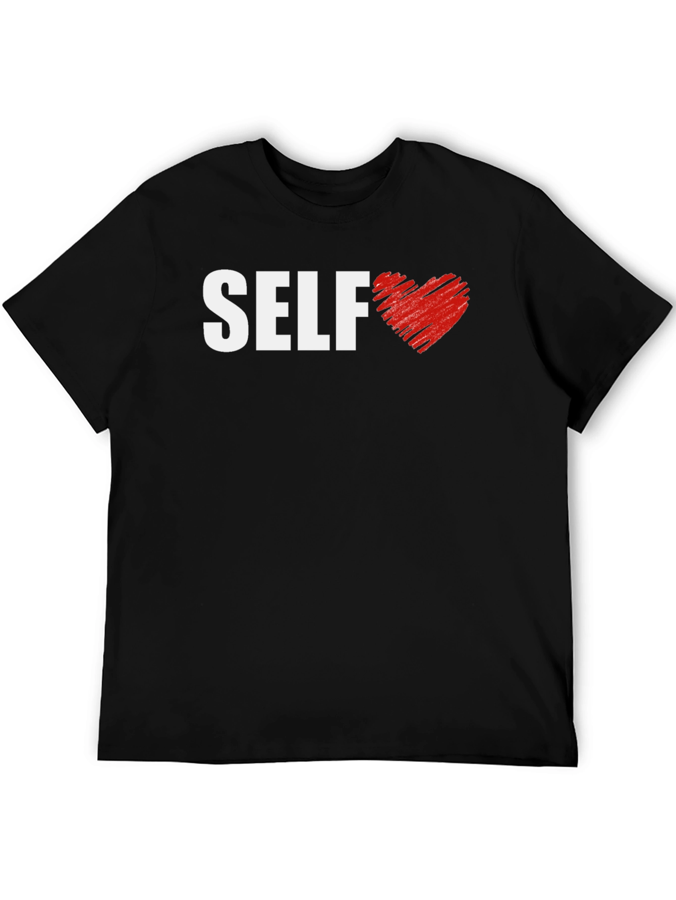 Black Self Love Graphic T-Shirt - Black view 5