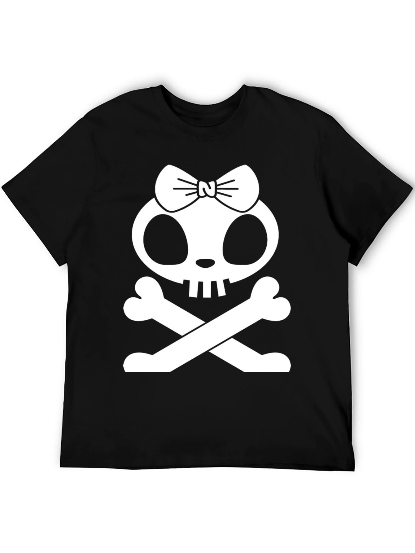 Black Skull & Crossbones Bow T-Shirt view 5