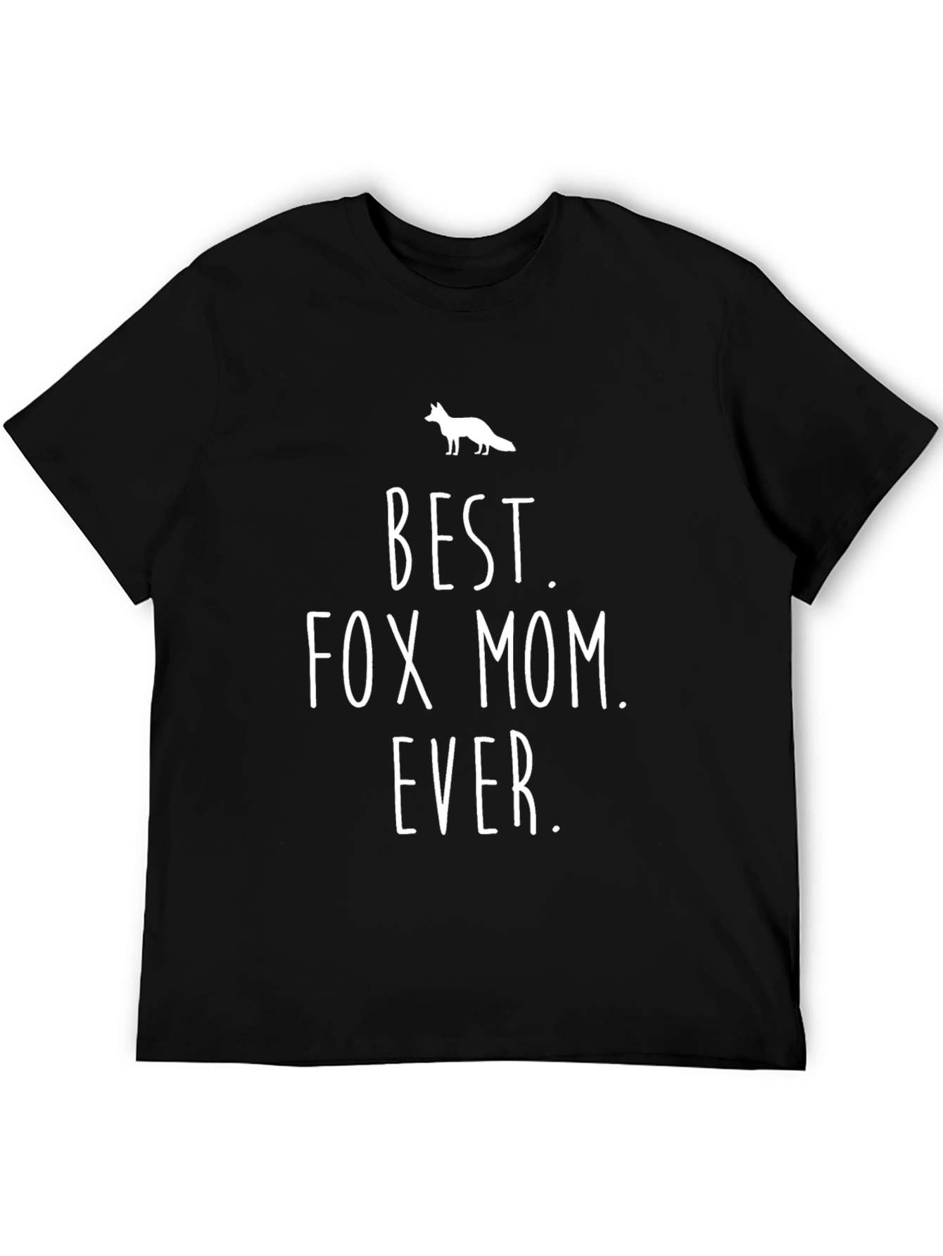 Black Best Fox Mom Ever T-Shirt - Novelty Gift view 5