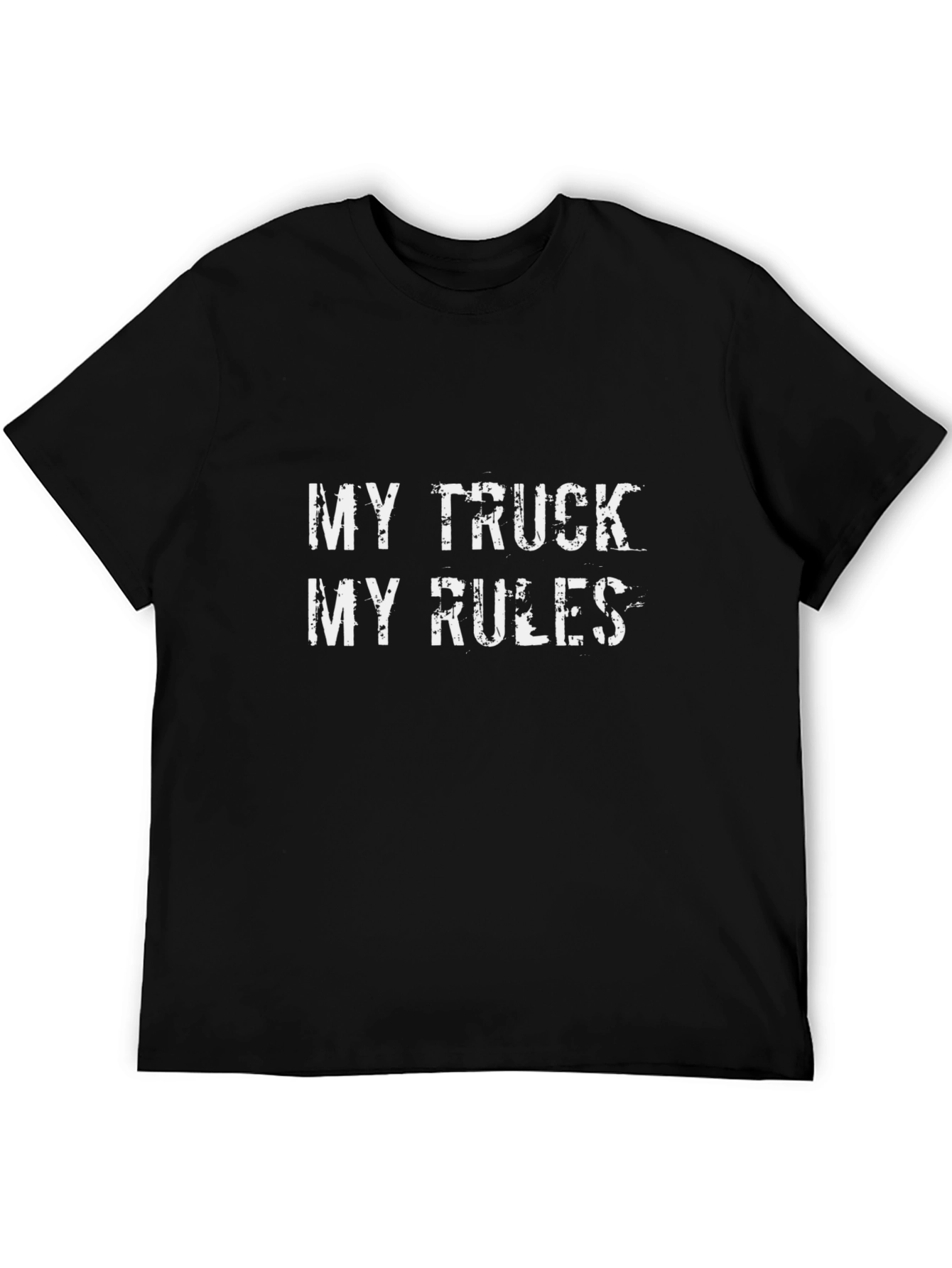 Black My Truck My Rules Graphic Tee - Black view 5