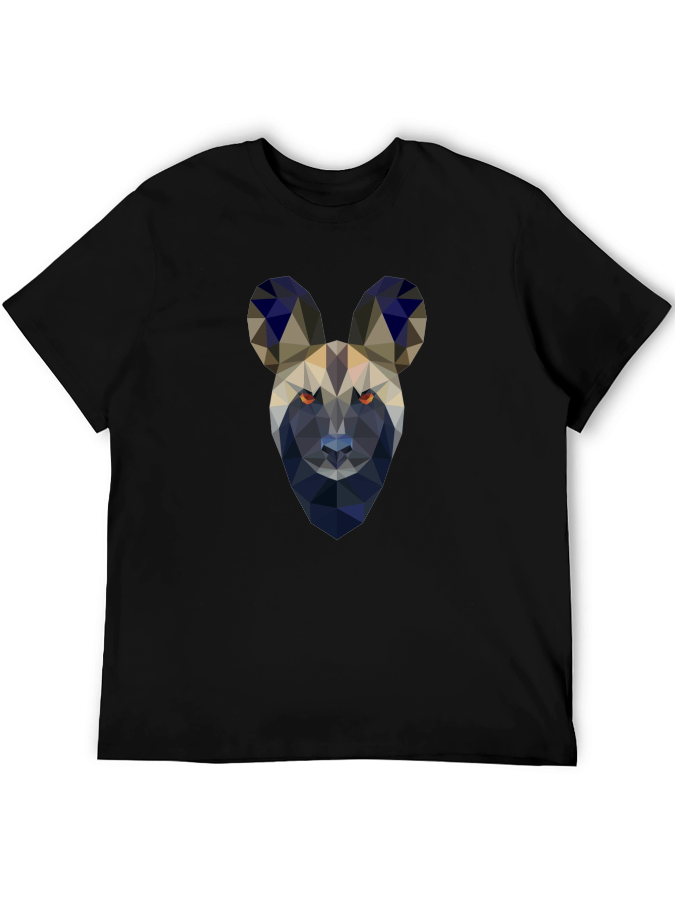 Black Geometric Painted Dog T-Shirt view 5
