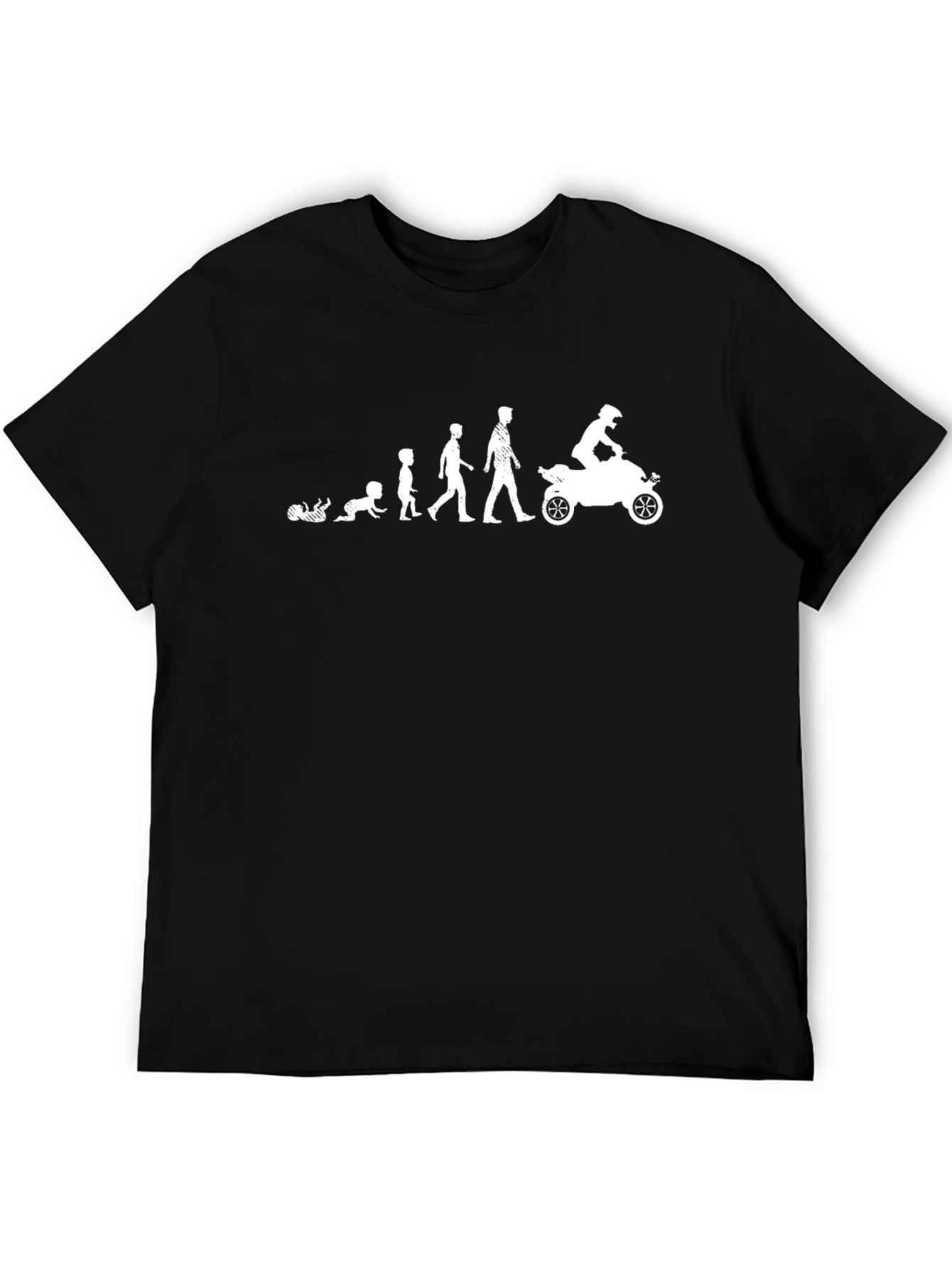 Black Evolution of a Rider Graphic T-Shirt view 5