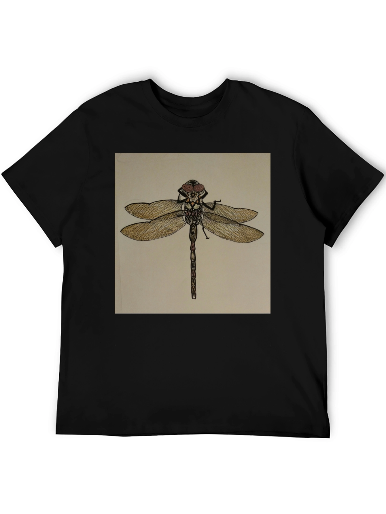 Black Dragonfly Graphic Tee - Unique Insect Design view 5