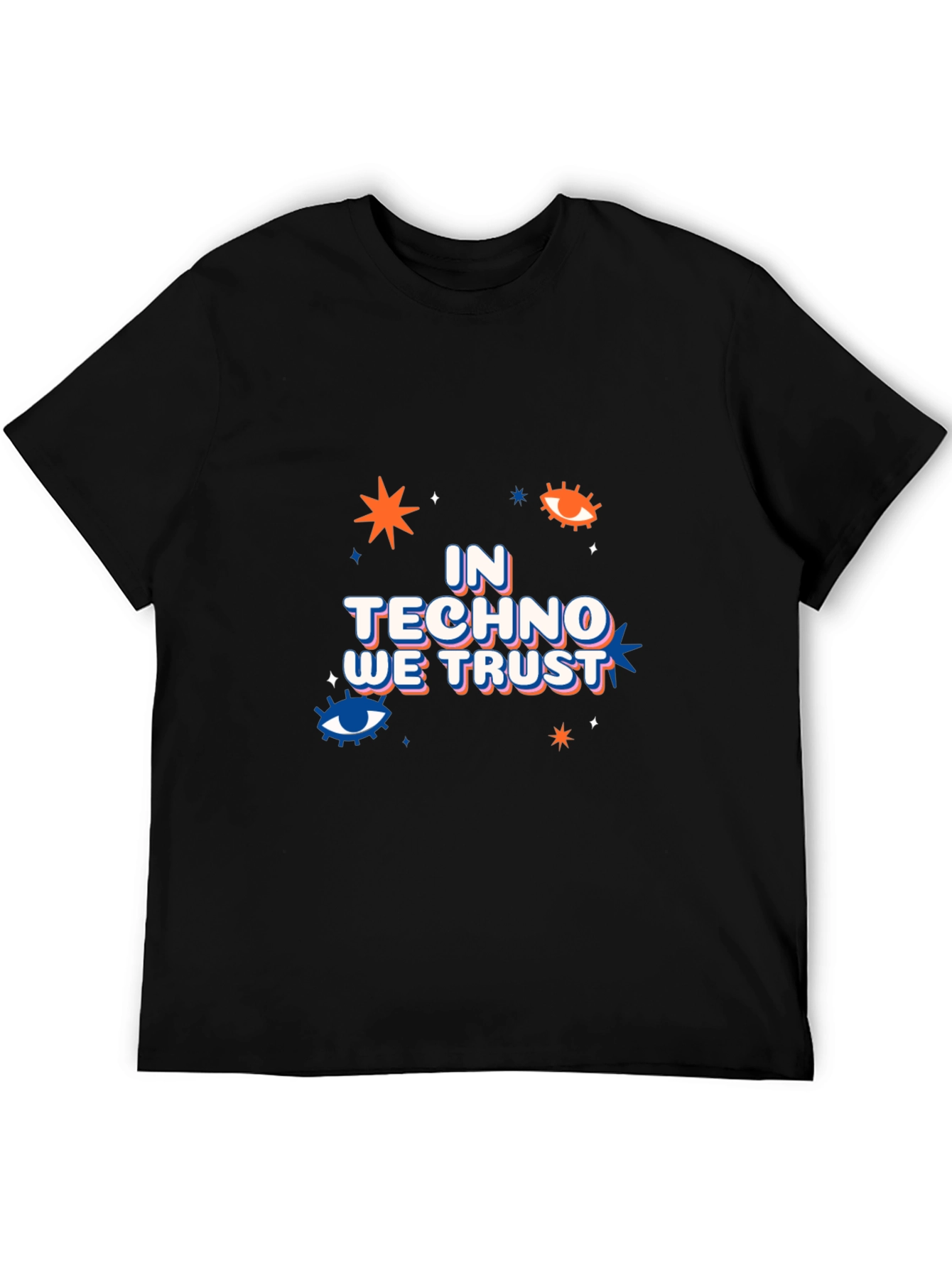 Black In Techno We Trust Graphic Tee view 5