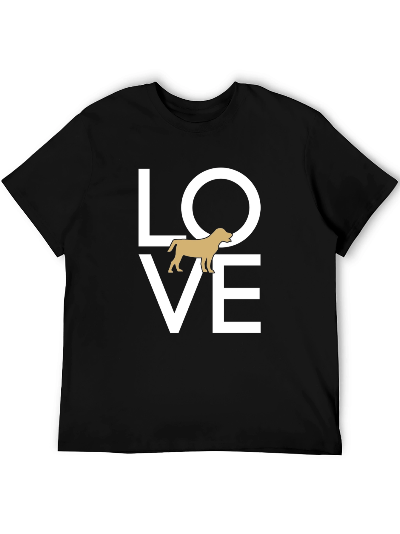 Black Dog Lover T-Shirt - Men's Black Graphic Tee view 5