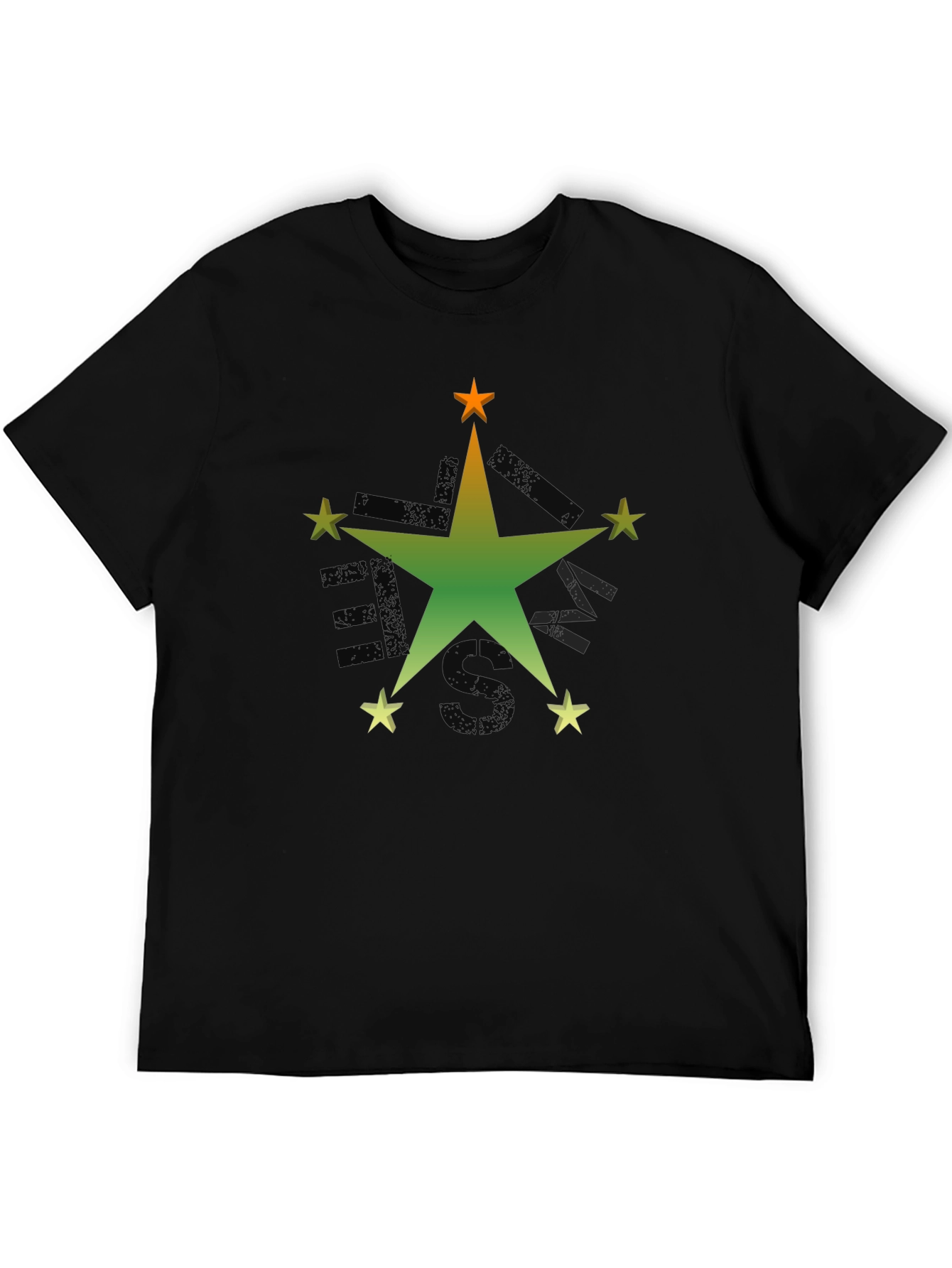 Black Star Graphic Black T-Shirt view 5