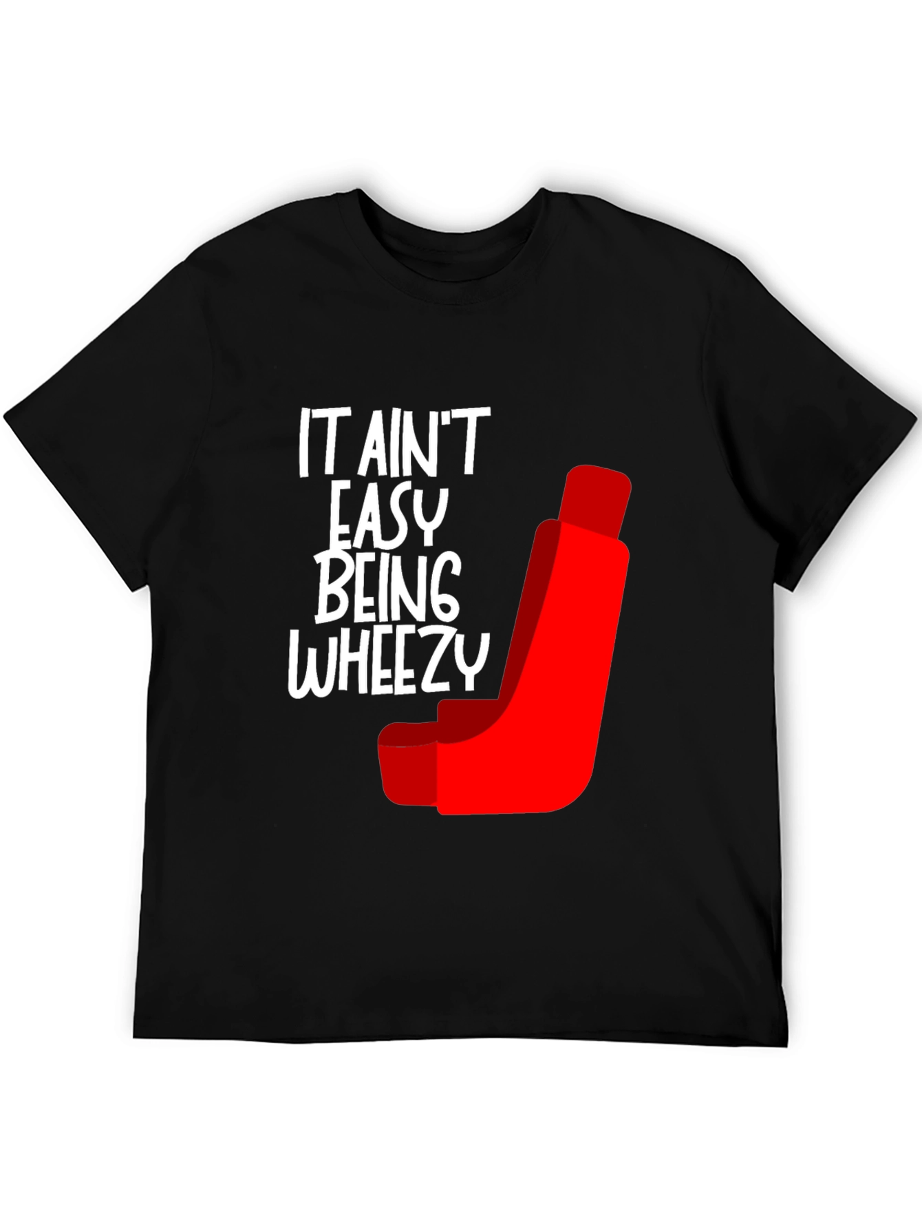 Black It Ain't Easy Being Wheezy Graphic Tee view 5