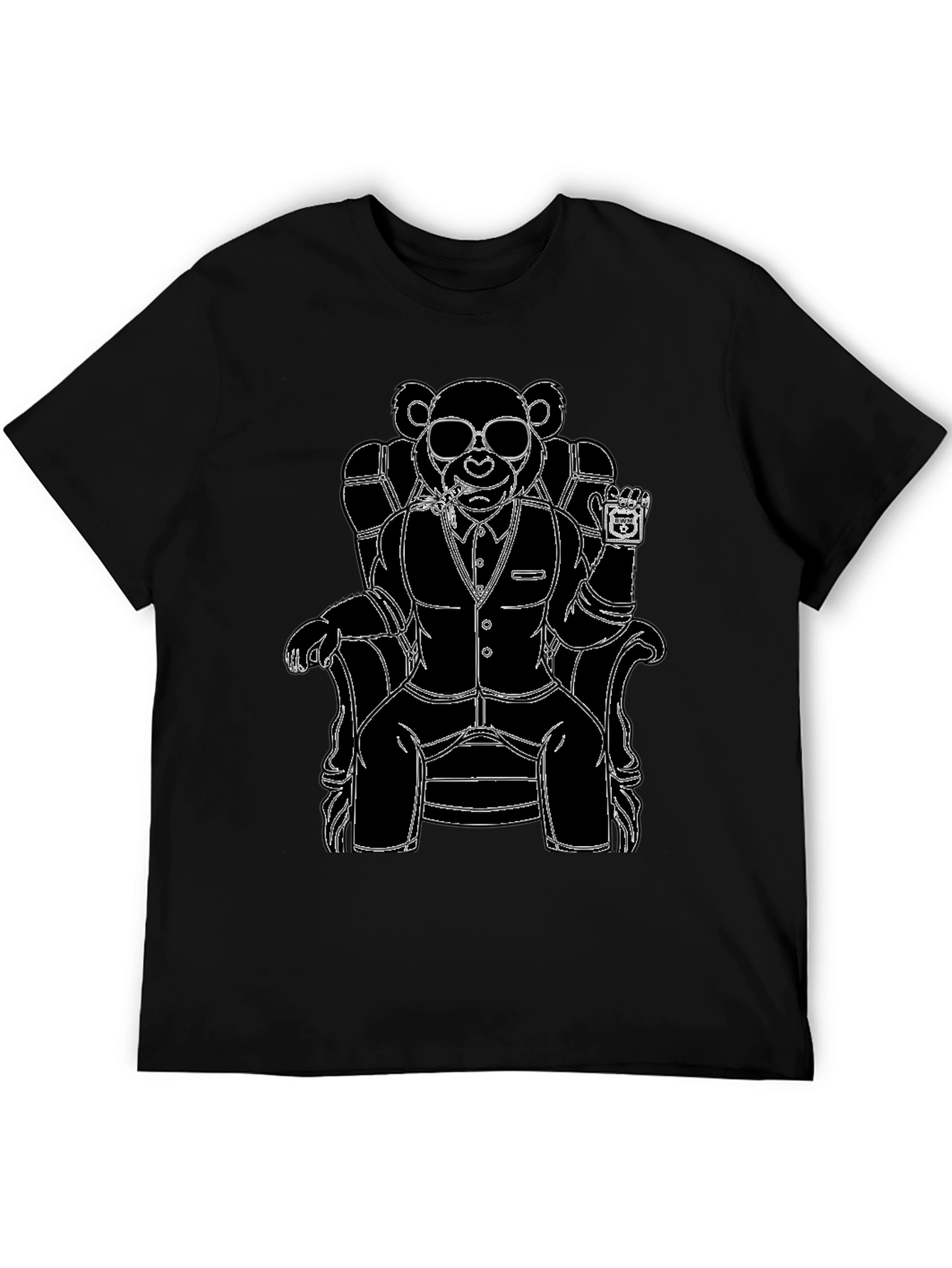 Black Bear Boss T-Shirt - Cool Graphic Tee view 5