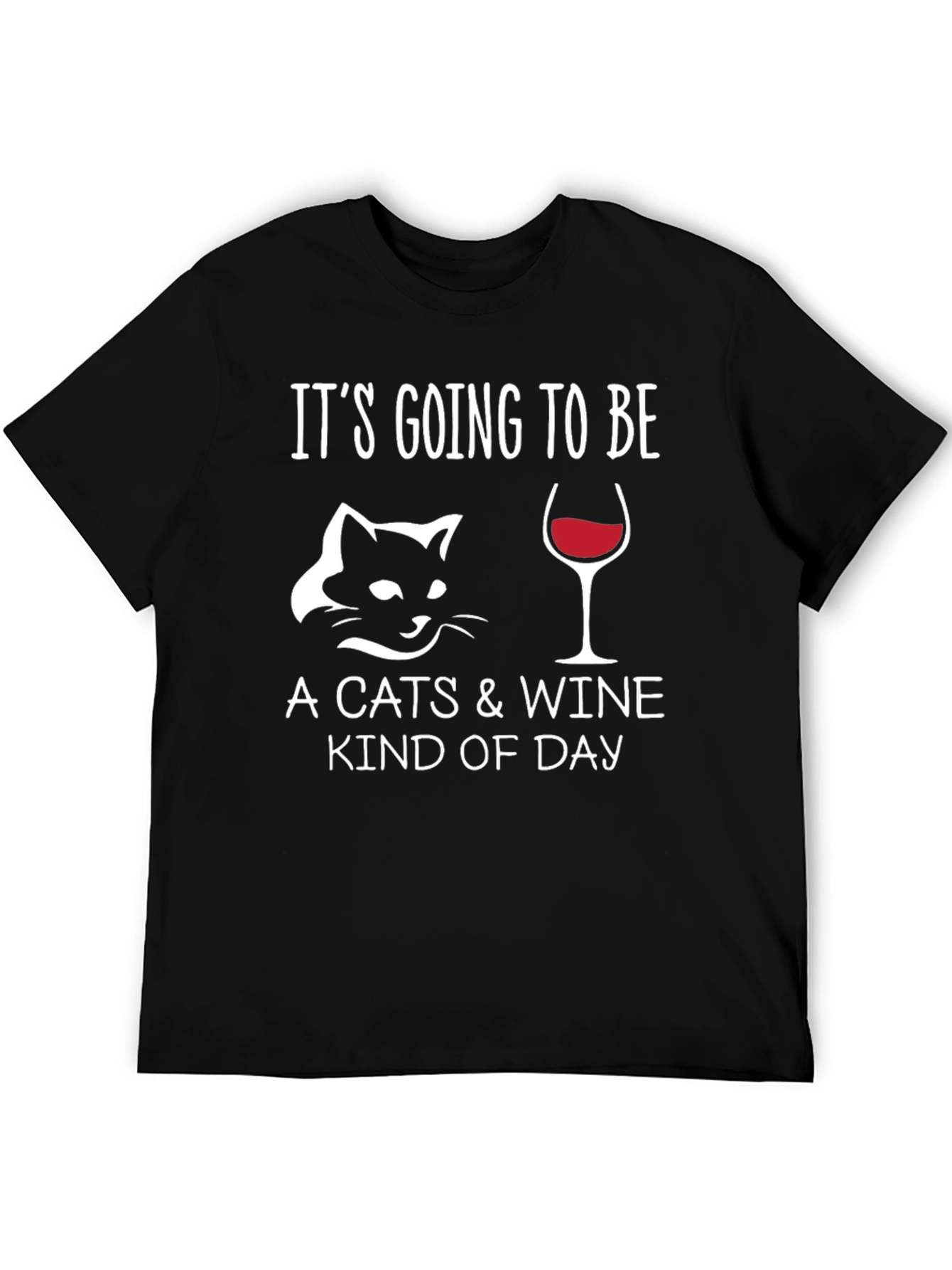 Black Cats & Wine Kind of Day T-Shirt view 5