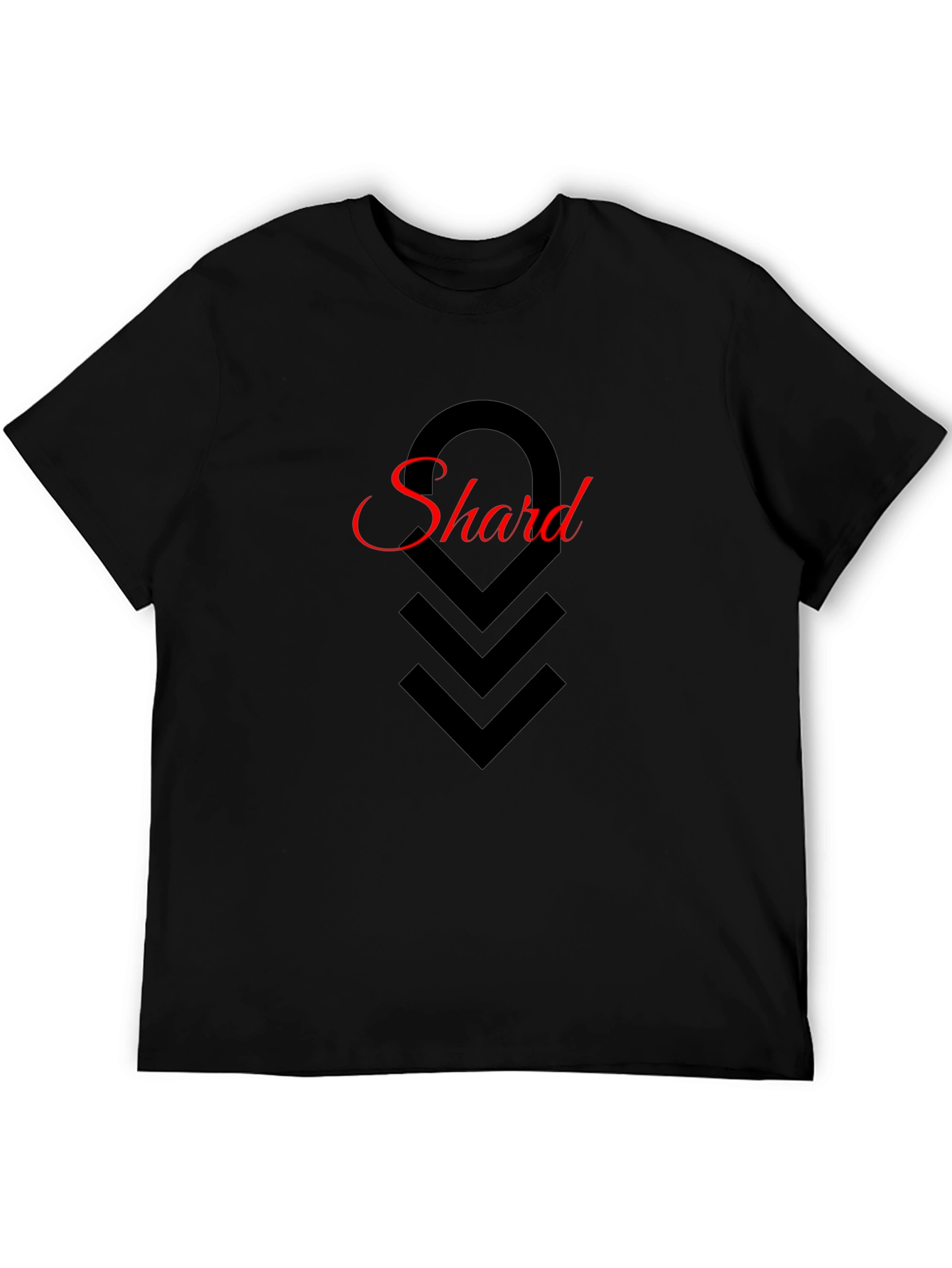 Black Shard Graphic Tee - Stylish Black Cotton T-Shirt view 5