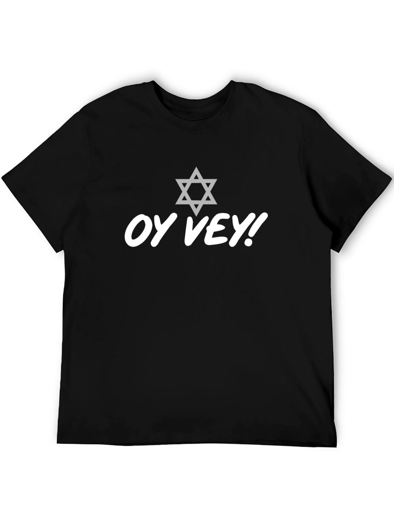 Black Oy Vey! T-Shirt with Star of David - Mens view 5