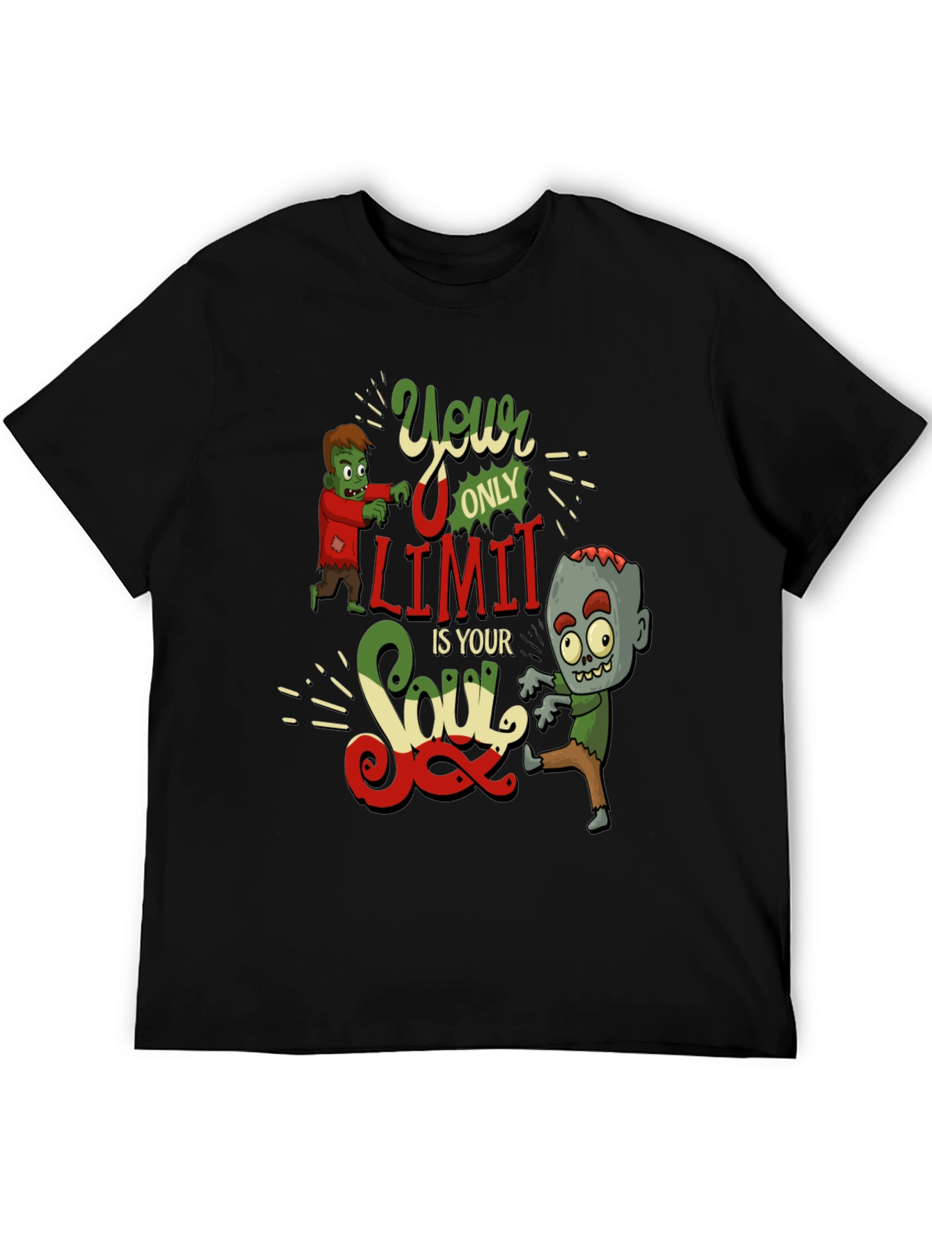 Black Zombie Soul Graphic Tee - Unleash Your Inner Undead! view 5
